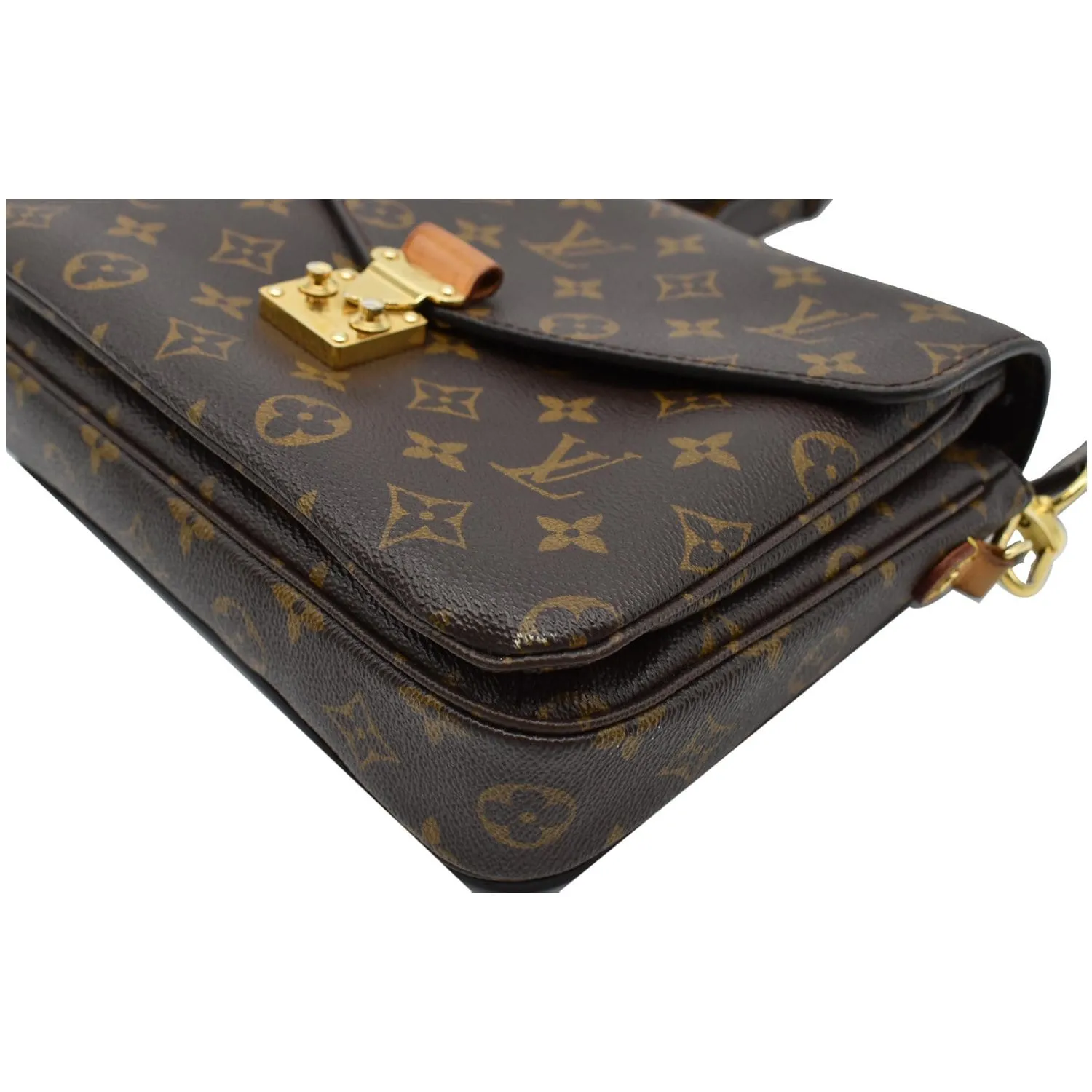 LOUIS VUITTON Metis Pochette Monogram Canvas Crossbody Bag Brown