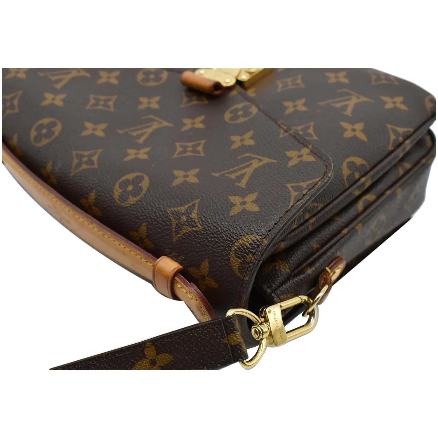 LOUIS VUITTON Metis Pochette Monogram Canvas Crossbody Bag Brown