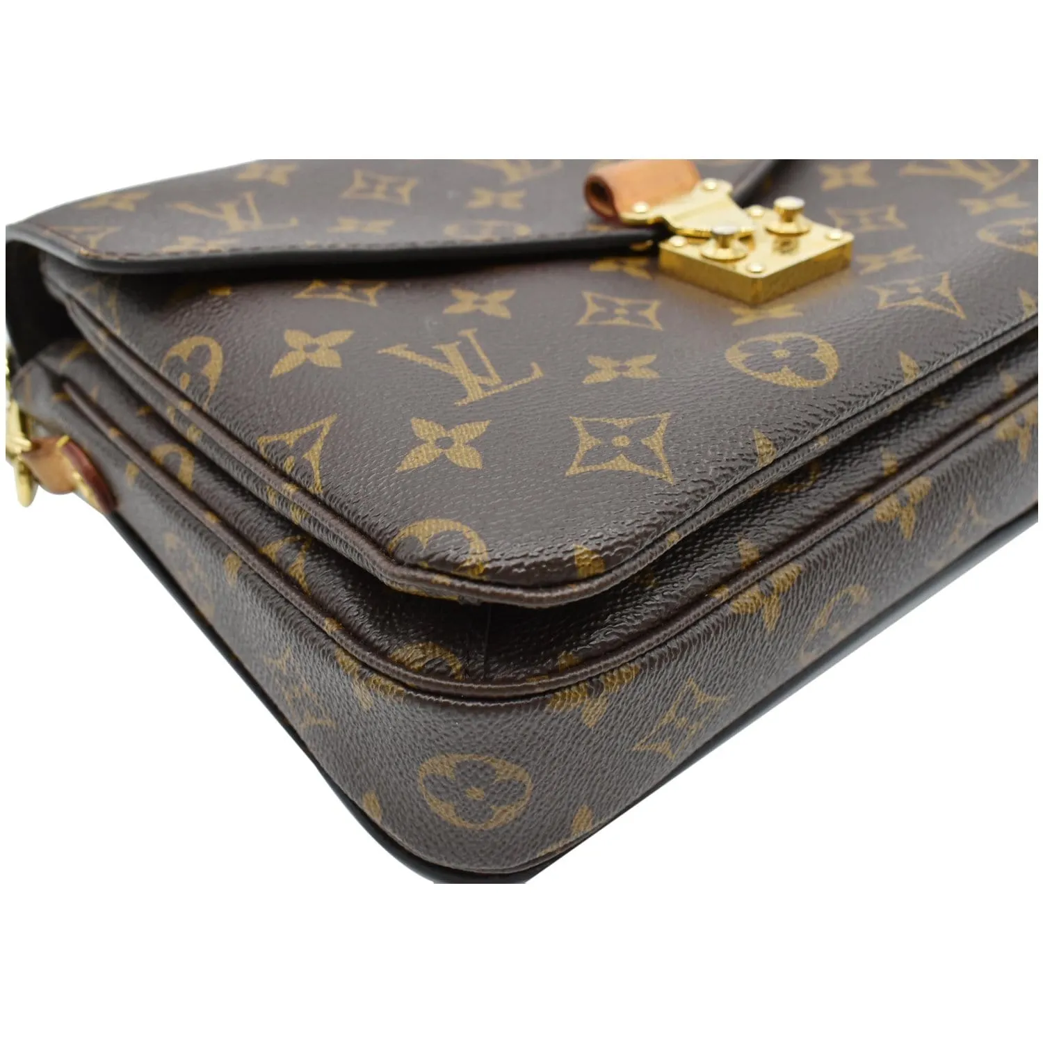 LOUIS VUITTON Metis Pochette Monogram Canvas Crossbody Bag Brown
