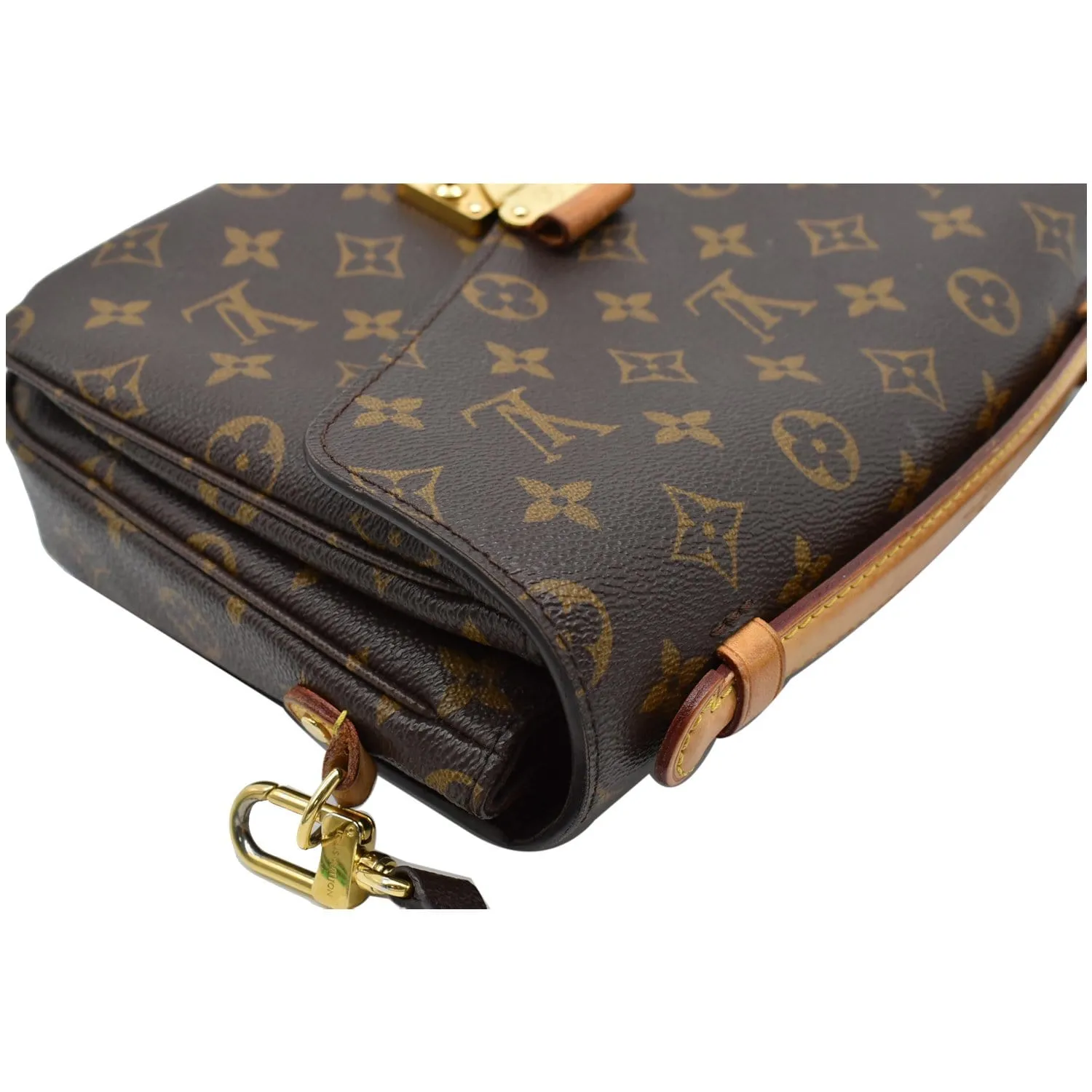 LOUIS VUITTON Metis Pochette Monogram Canvas Crossbody Bag Brown