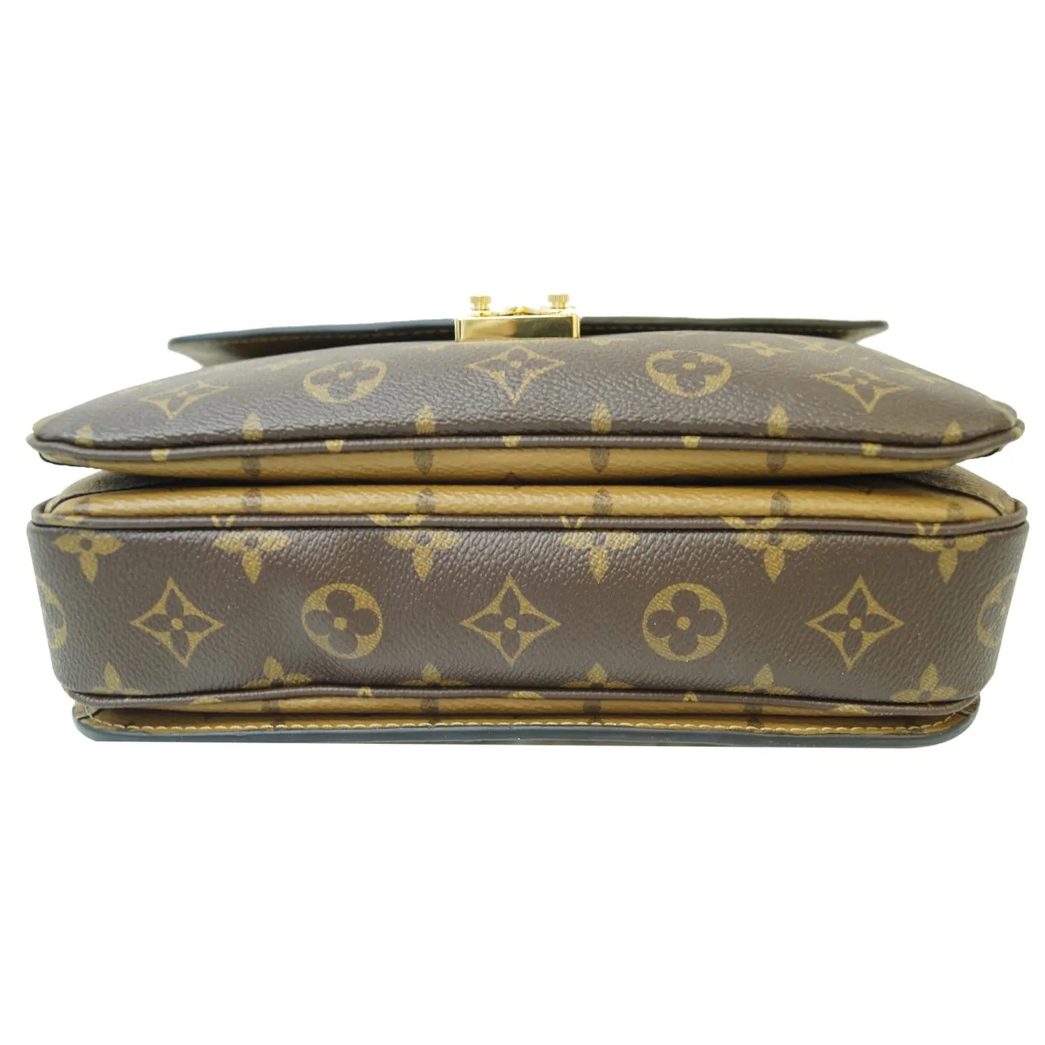 LOUIS VUITTON Metis Pochette Reverse Monogram Canvas Crossbody Bag Brown