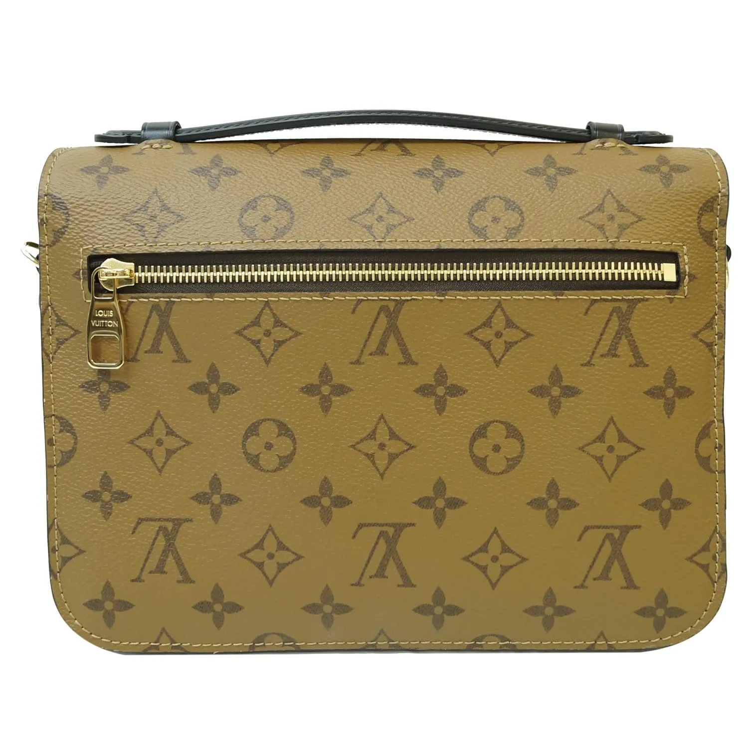 LOUIS VUITTON Metis Pochette Reverse Monogram Canvas Crossbody Bag Brown