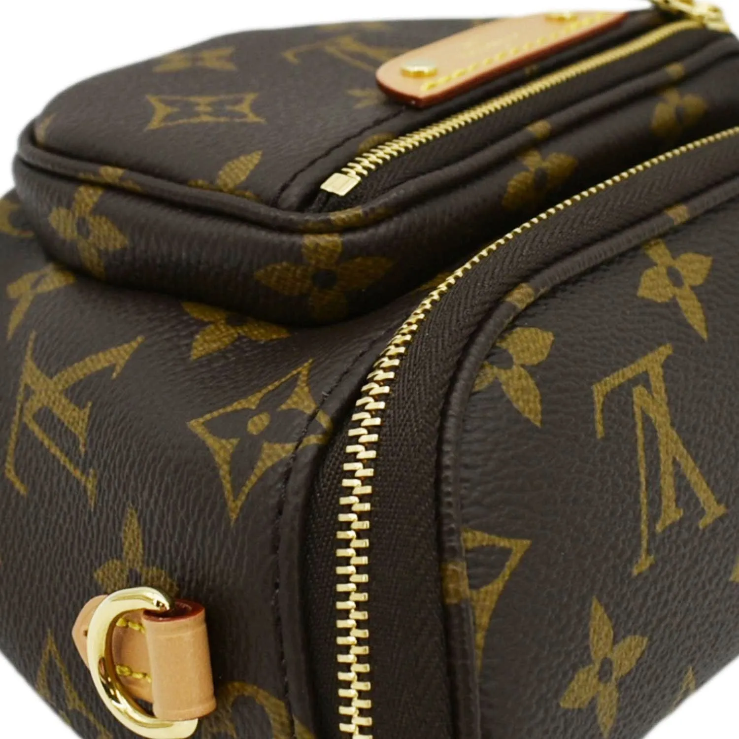 LOUIS VUITTON Mini Monogram Canvas Bumbag Brown