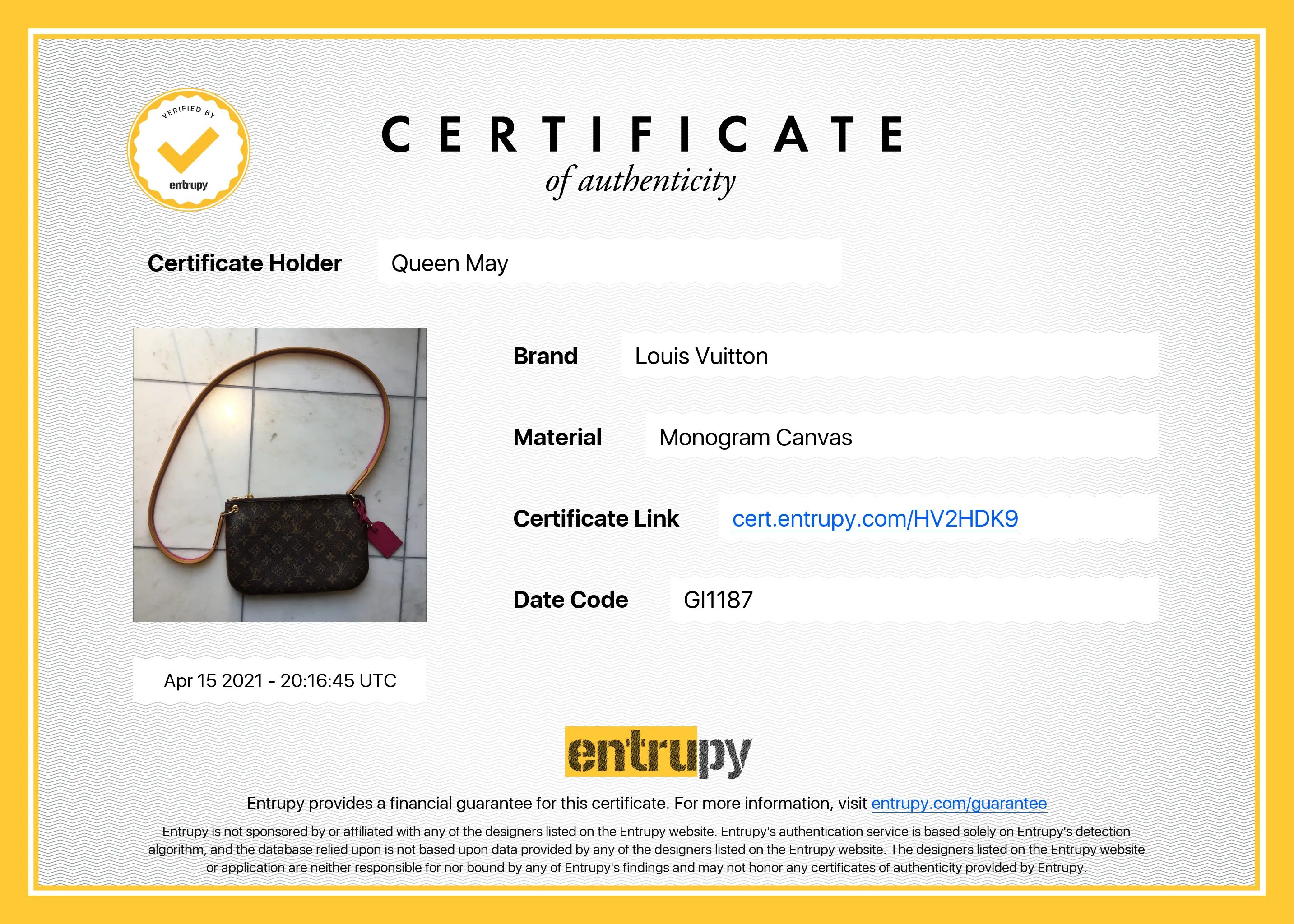 Louis Vuitton Monogram Lorette Crossbody Bag
