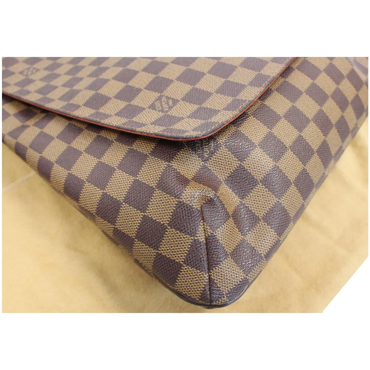 LOUIS VUITTON Musette Salsa GM Damier Ebene Crossbody Bag Brown
