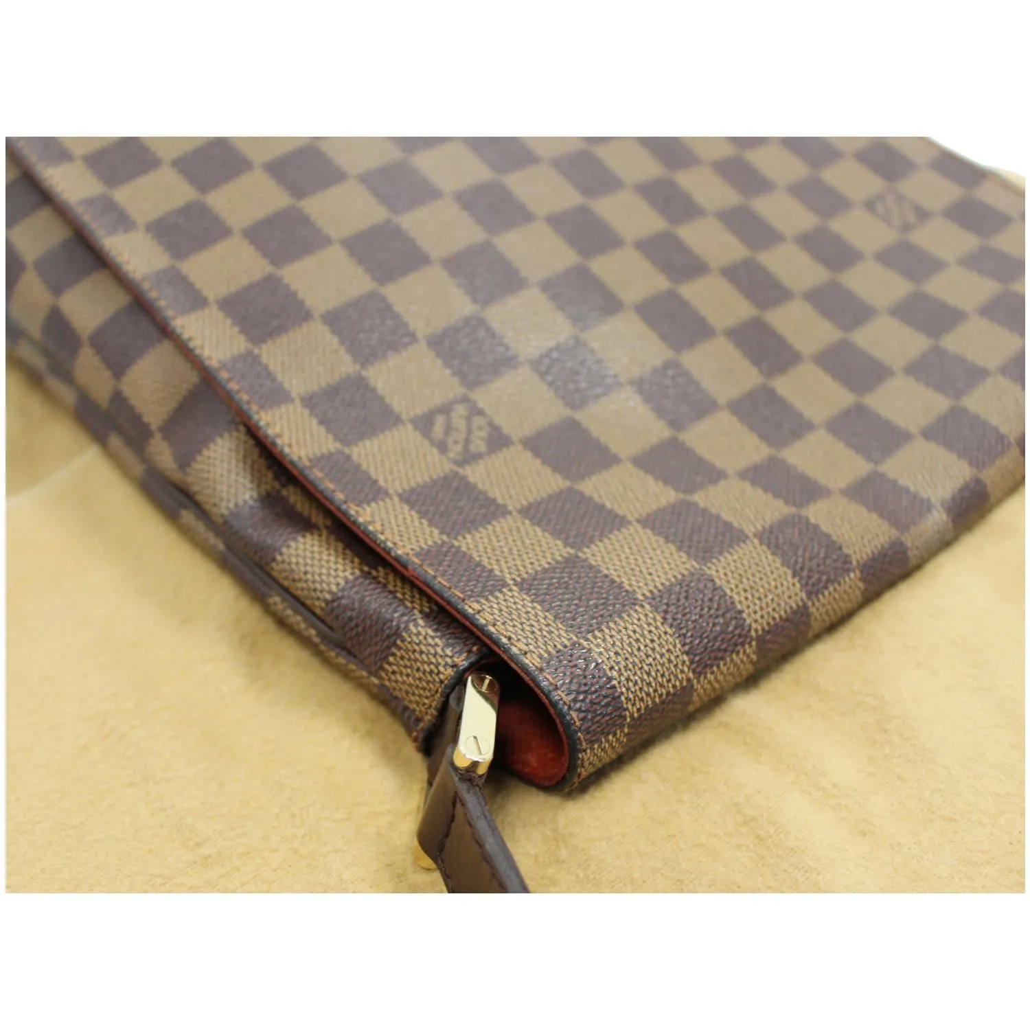 LOUIS VUITTON Musette Salsa GM Damier Ebene Crossbody Bag Brown