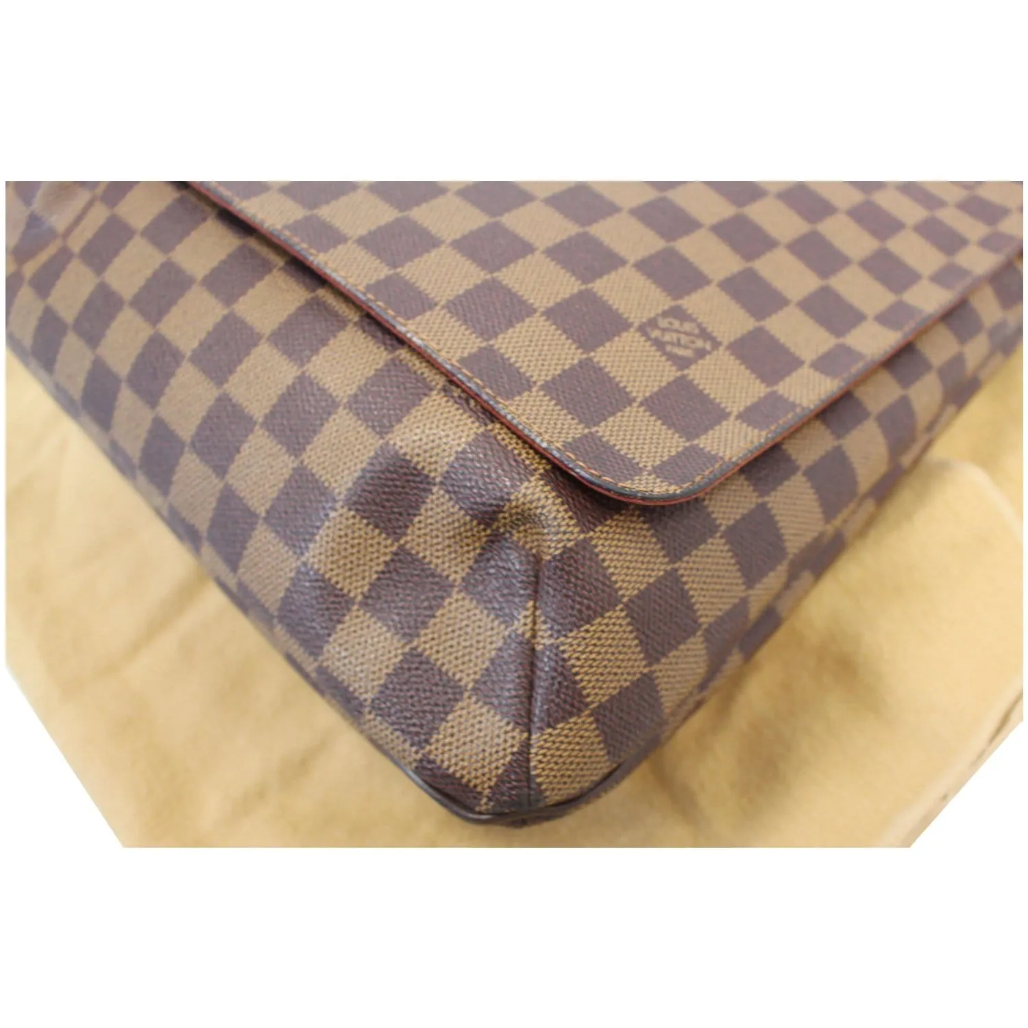 LOUIS VUITTON Musette Salsa GM Damier Ebene Crossbody Bag Brown