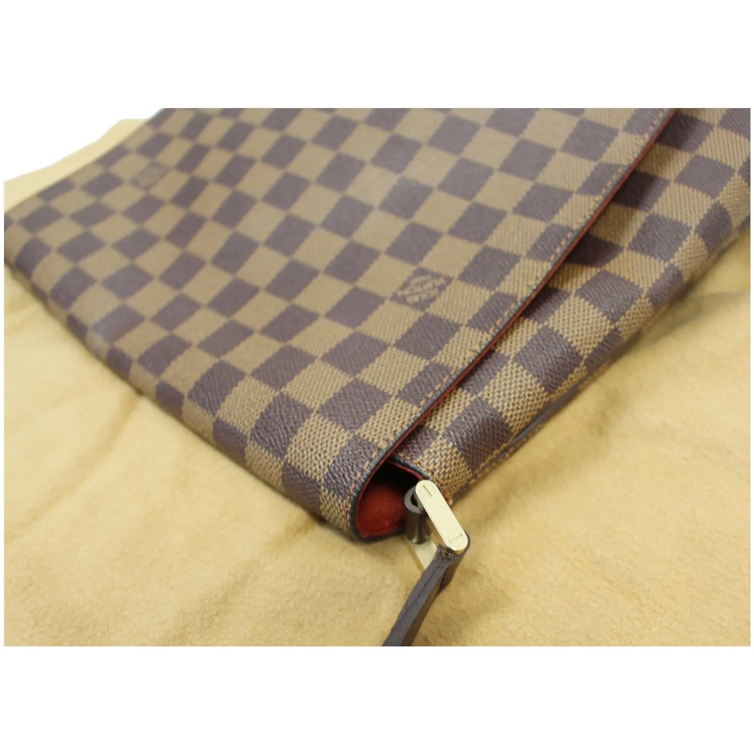 LOUIS VUITTON Musette Salsa GM Damier Ebene Crossbody Bag Brown