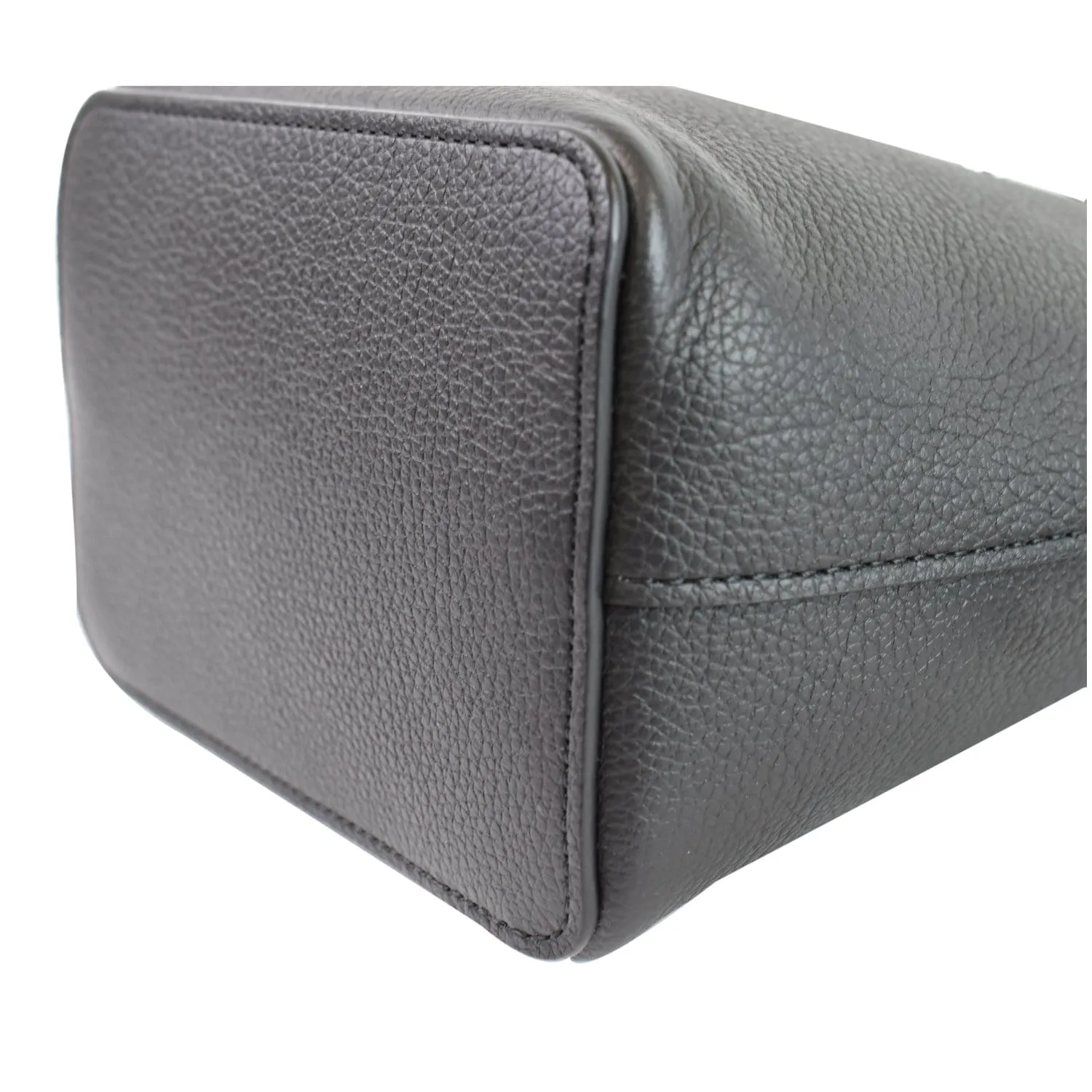 LOUIS VUITTON Nano Lockme Bucket Calf leather Crossbody Bag Black - Final Sale