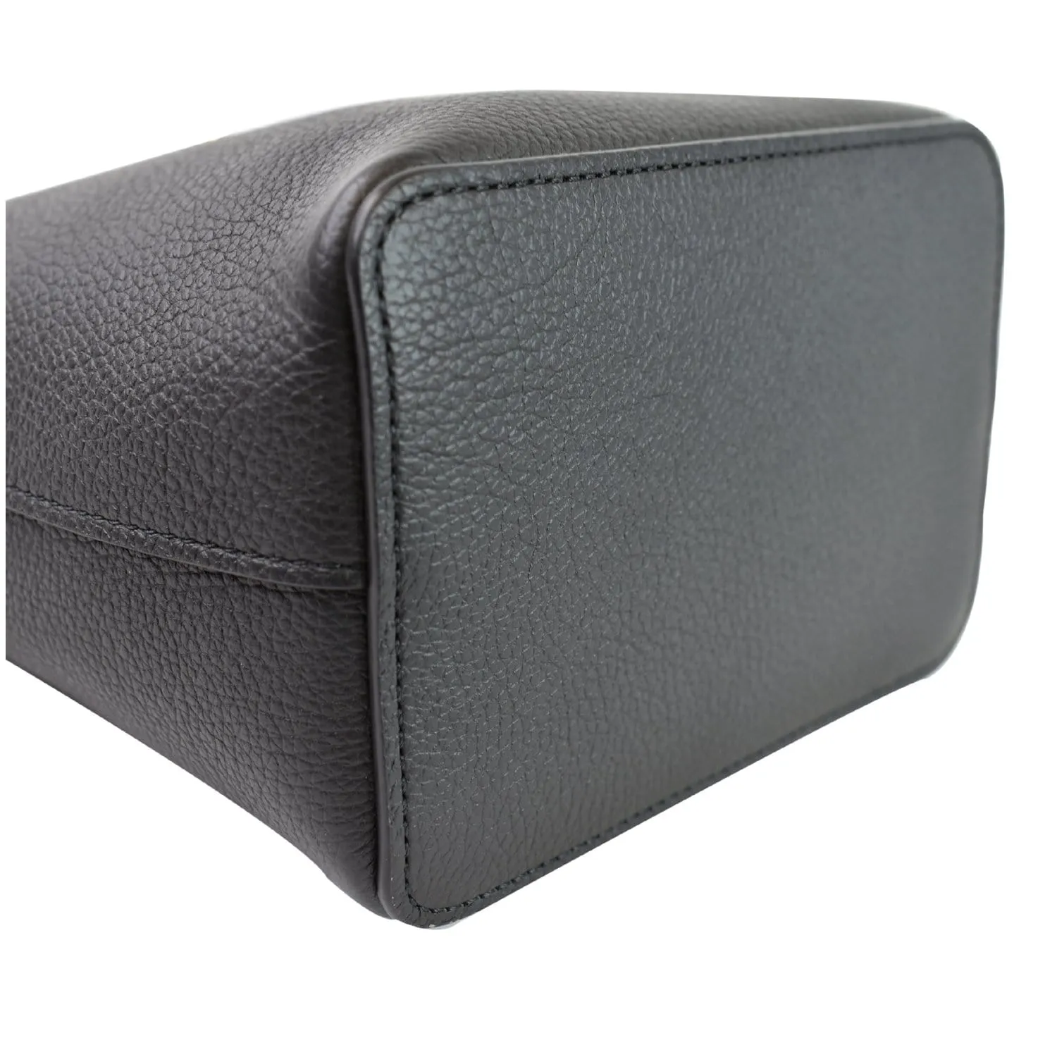 LOUIS VUITTON Nano Lockme Bucket Calf leather Crossbody Bag Black - Final Sale