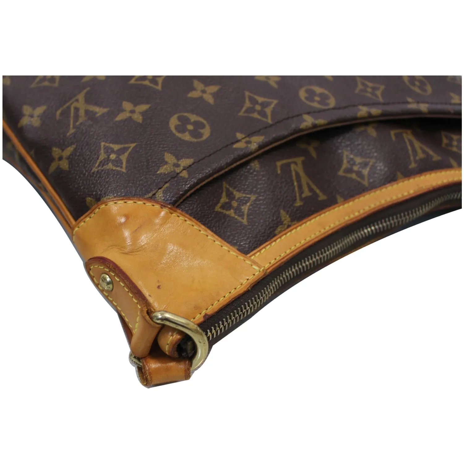 LOUIS VUITTON Odeon MM Monogram Canvas Shoulder Bag Brown