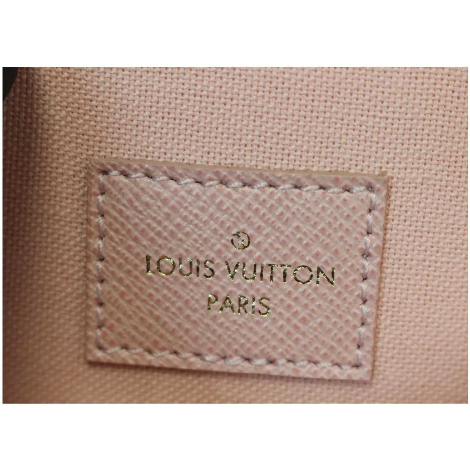 LOUIS VUITTON Pochette Felicie Damier Azur Crossbody Bag White