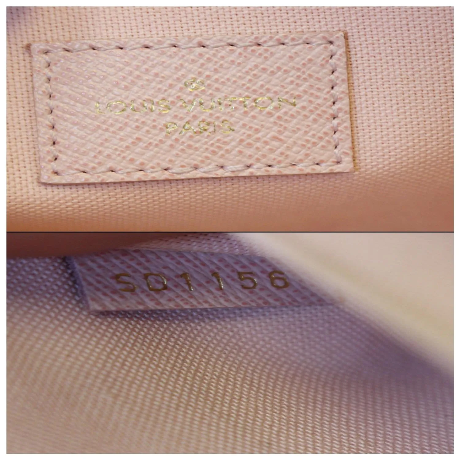 LOUIS VUITTON Pochette Felicie Damier Azur Crossbody Bag White