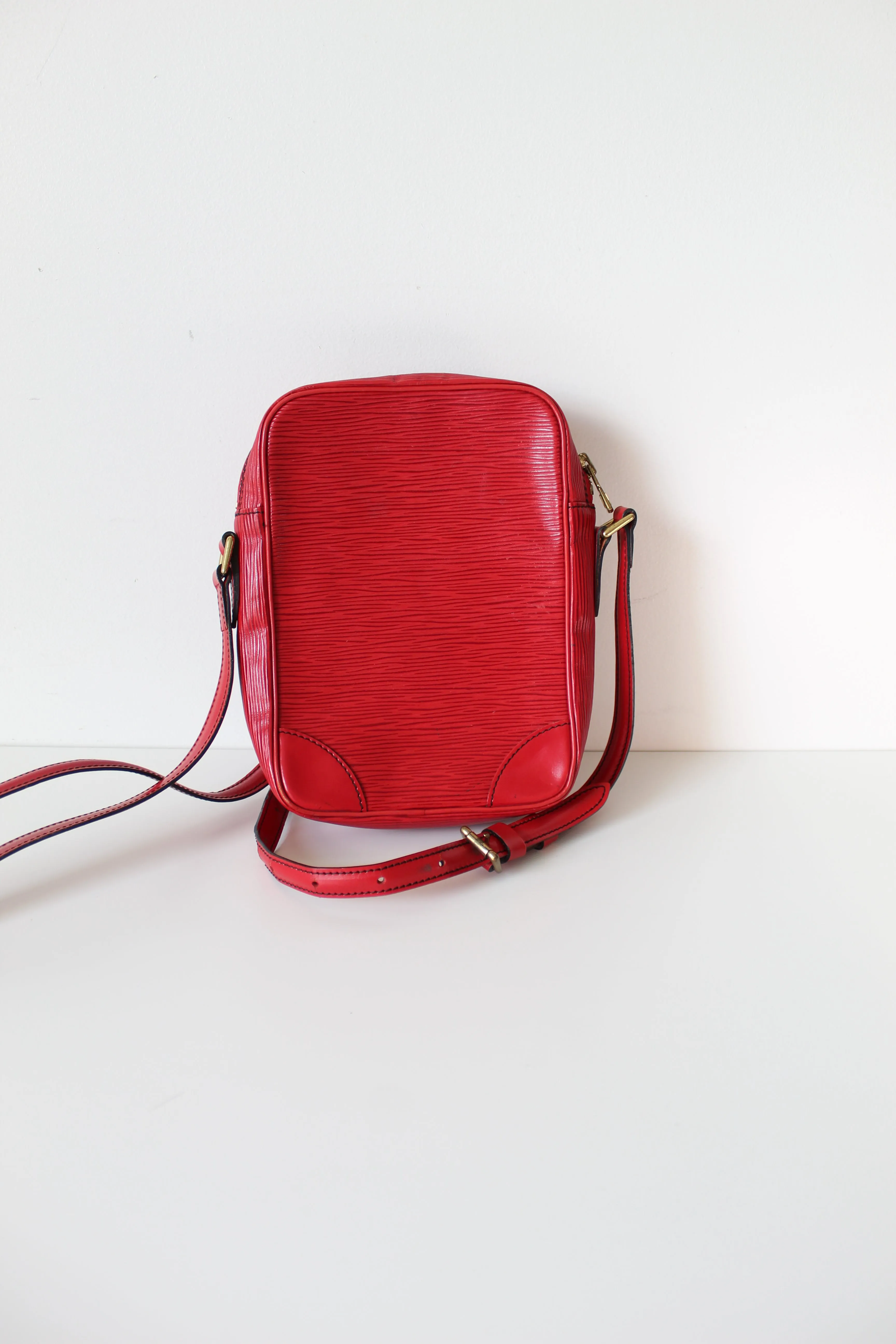 Louis Vuitton Red Epi Danube Cross body