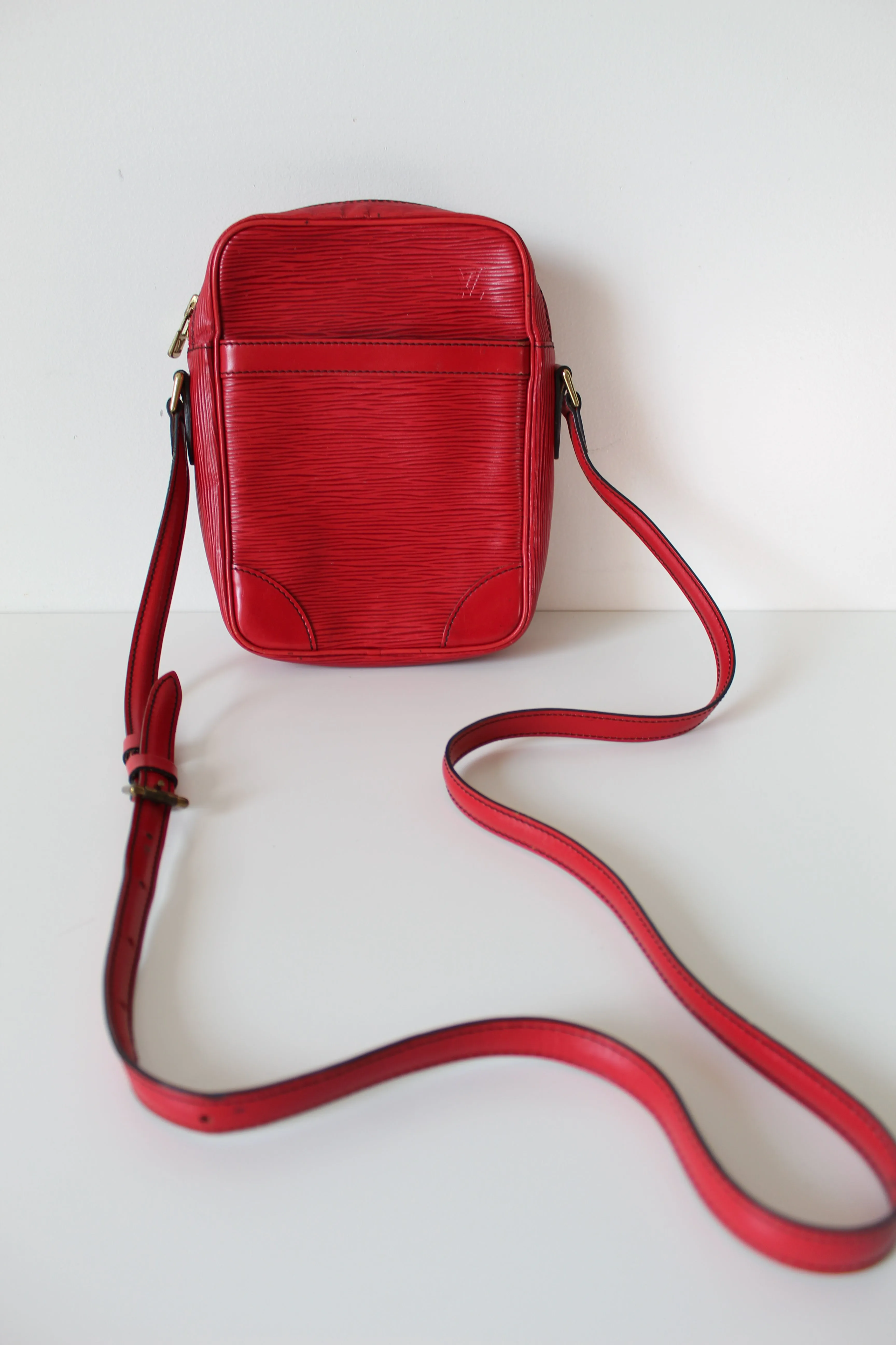 Louis Vuitton Red Epi Danube Cross body