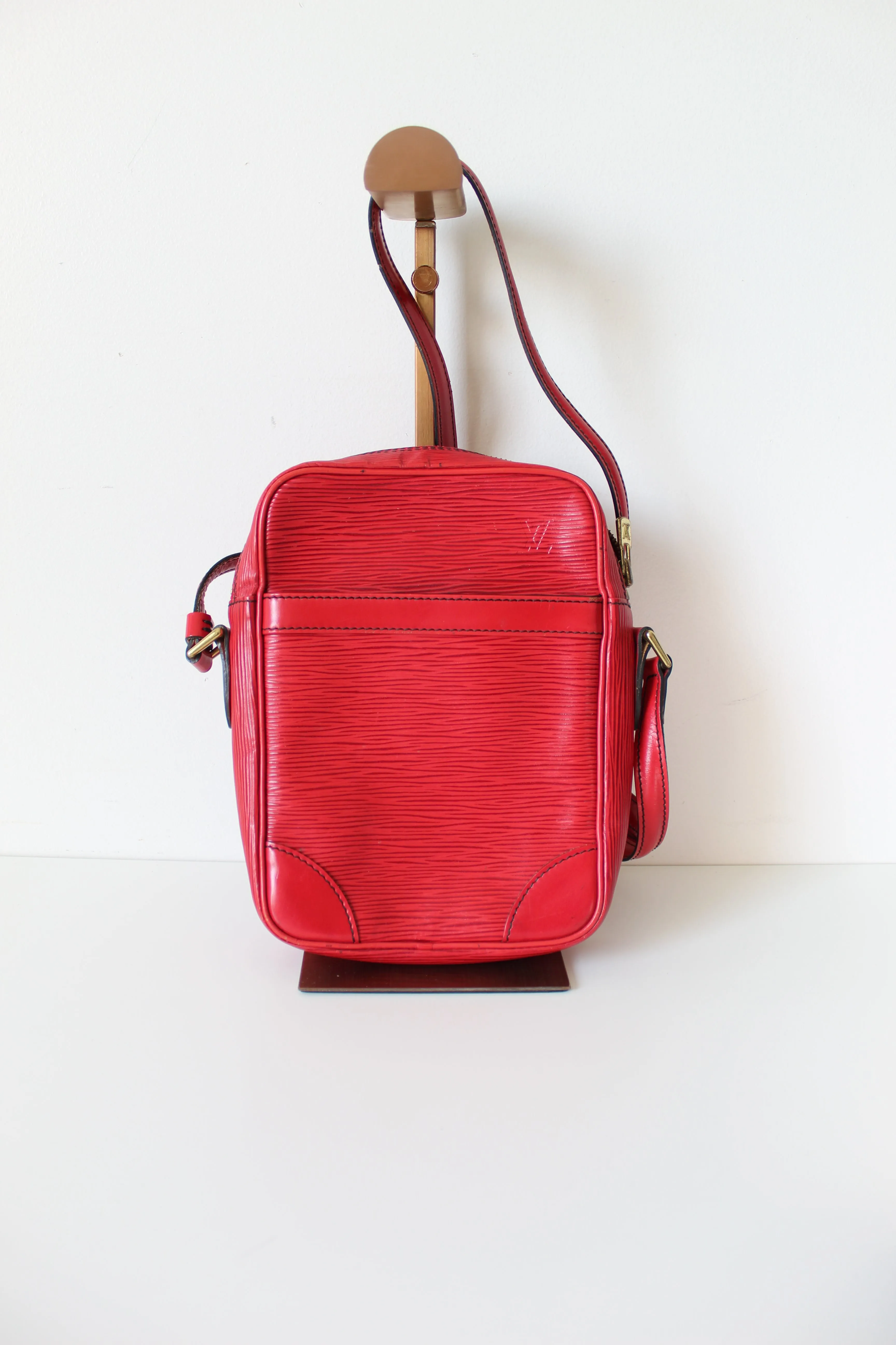 Louis Vuitton Red Epi Danube Cross body