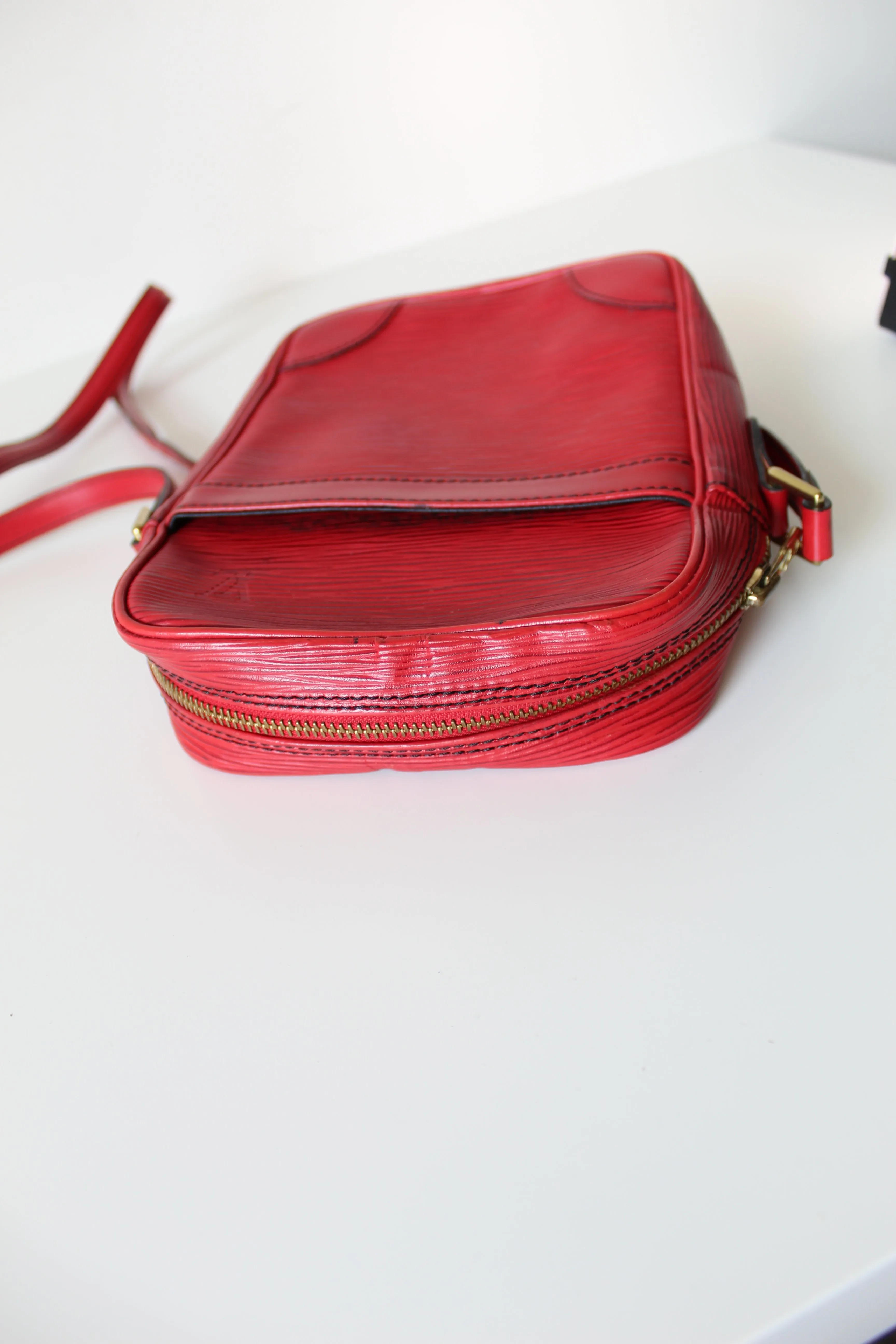 Louis Vuitton Red Epi Danube Cross body