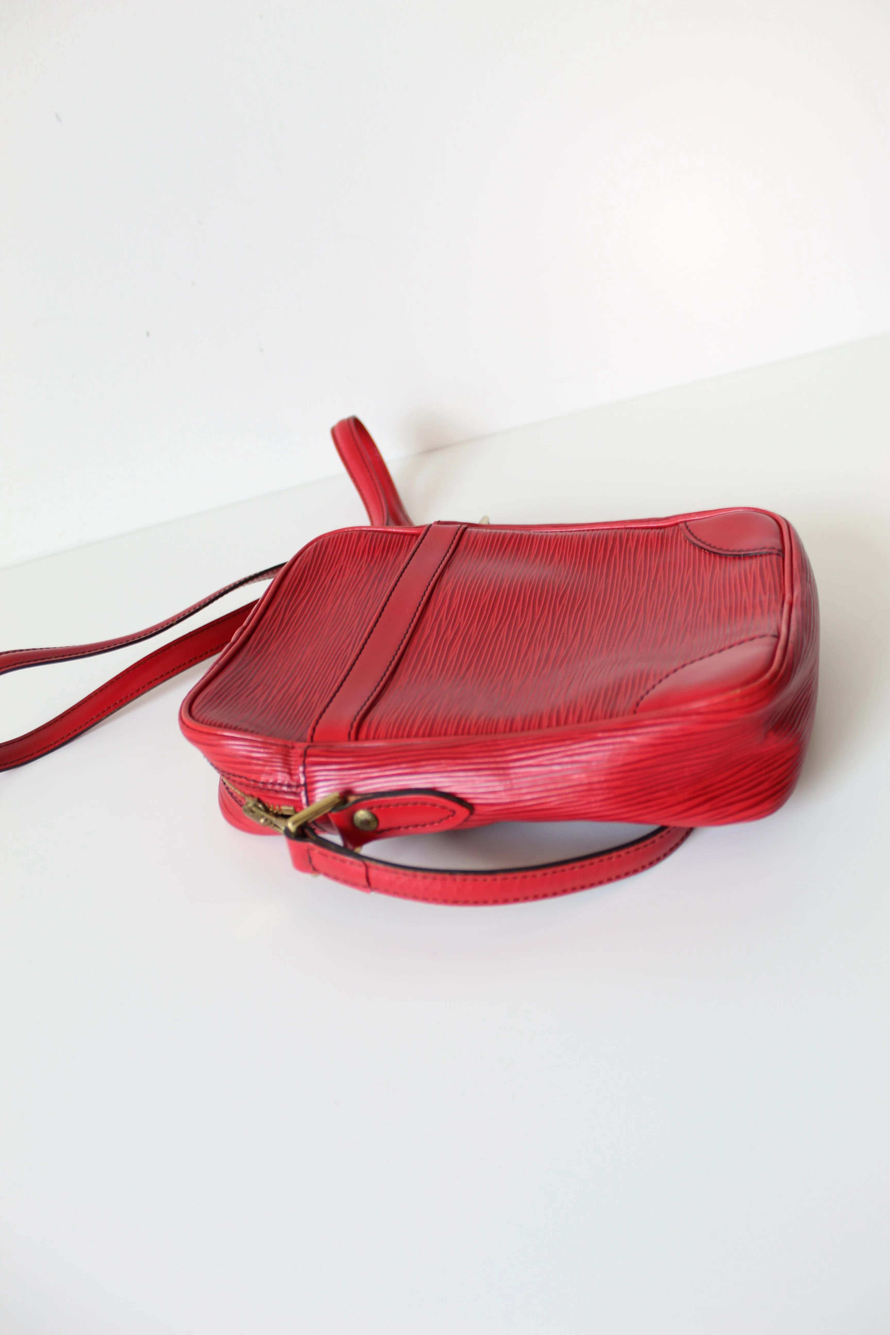Louis Vuitton Red Epi Danube Cross body