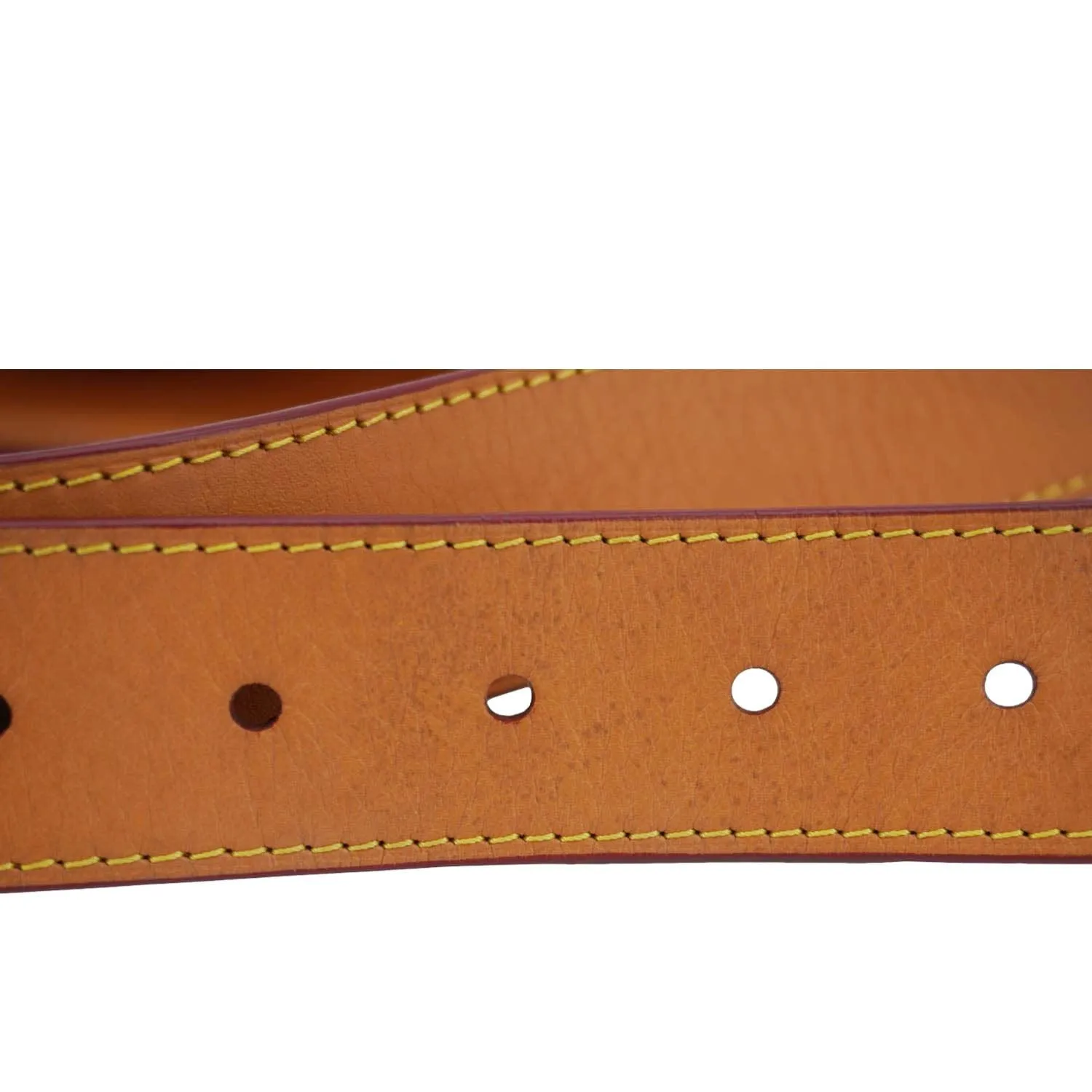 LOUIS VUITTON S Lock Monogram Canvas Belt Pouch Brown