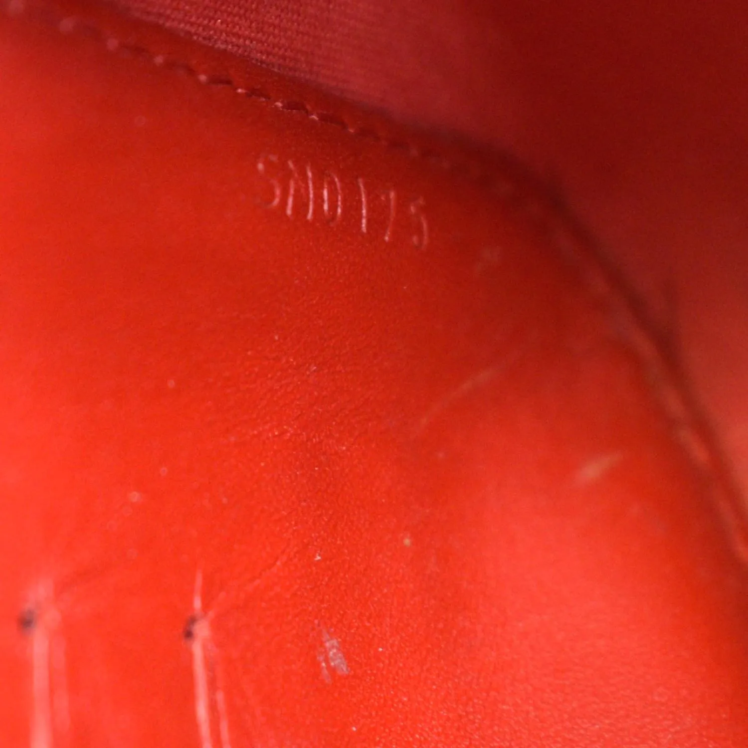 LOUIS VUITTON Sac Lucie Monogram Patent Leather Crossbody Bag Cherry