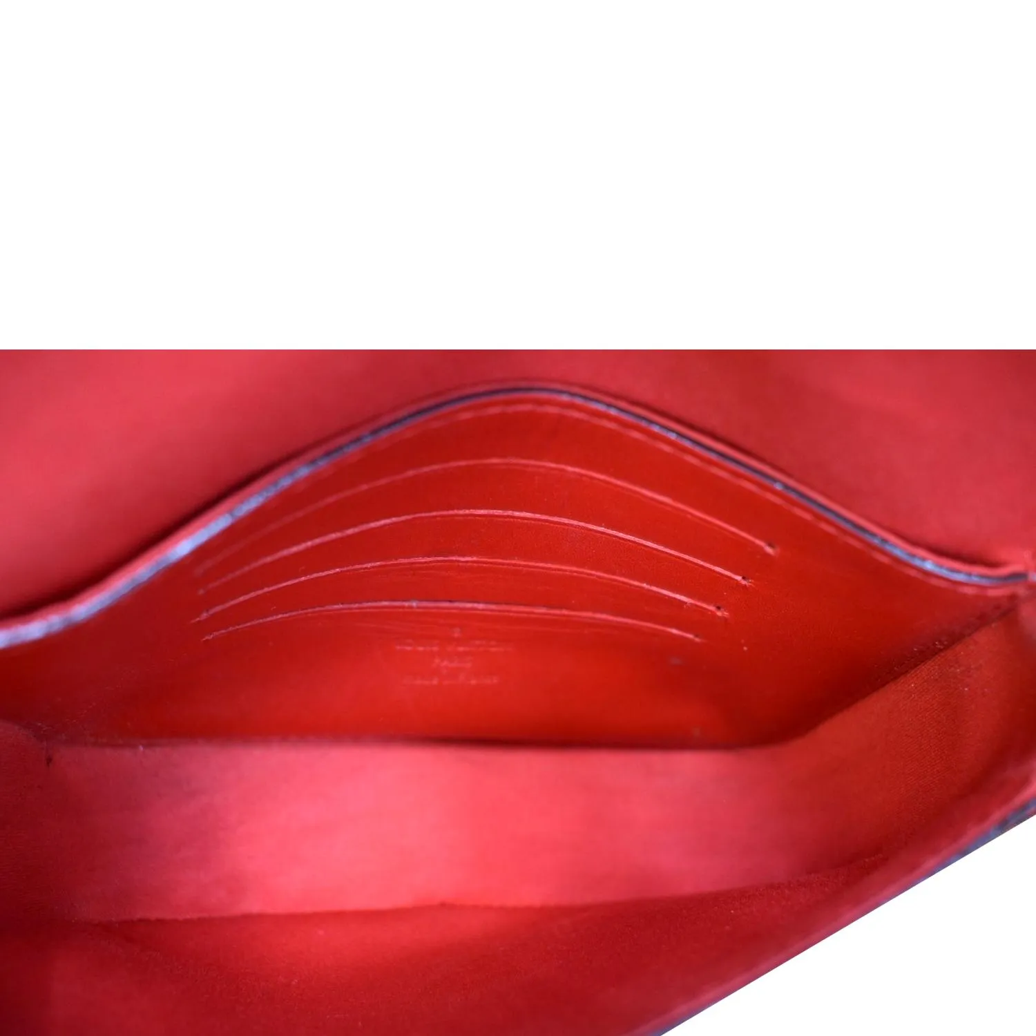 LOUIS VUITTON Sac Lucie Monogram Patent Leather Crossbody Bag Cherry