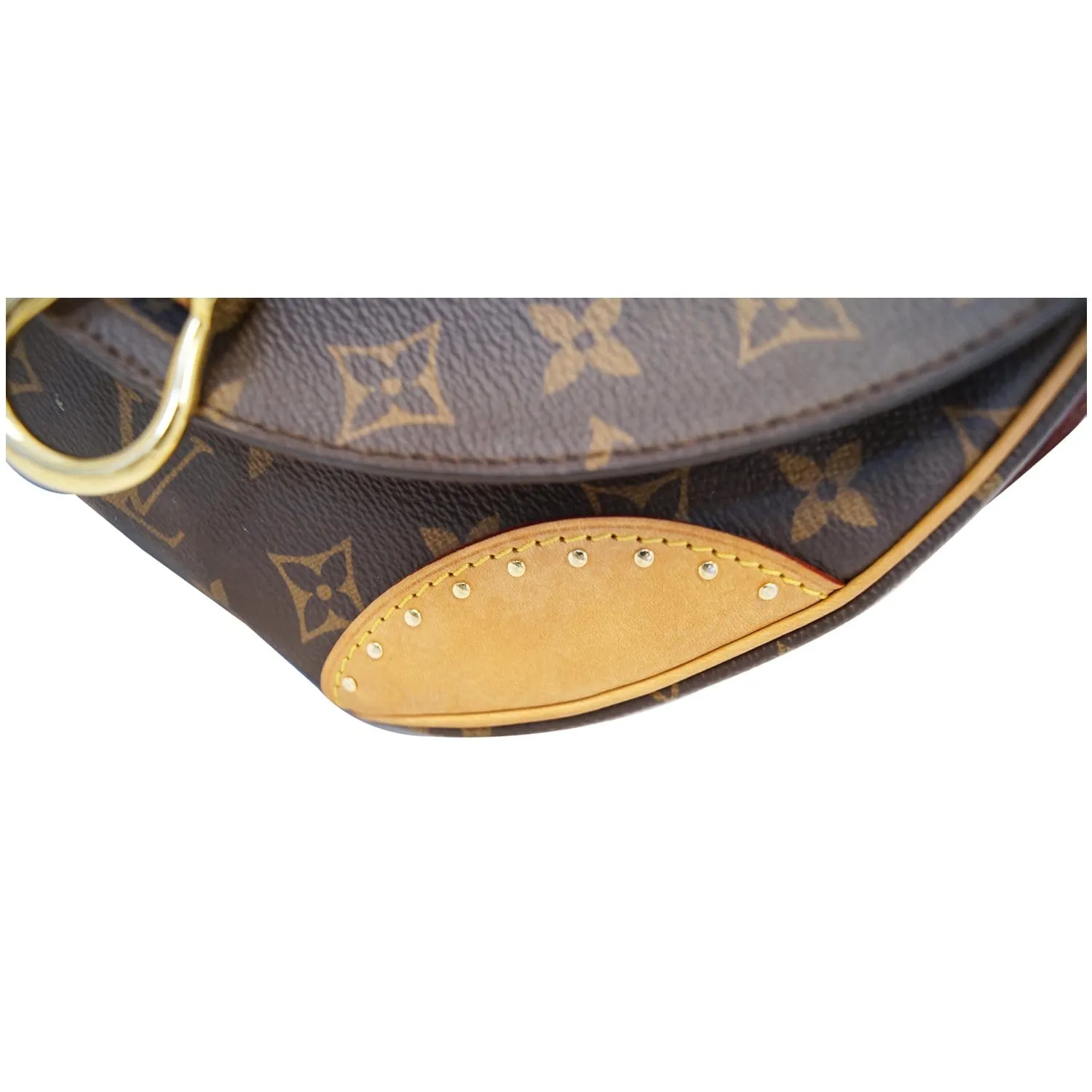 LOUIS VUITTON Saint Cloud NM Monogram Canvas Crossbody Bag Brown