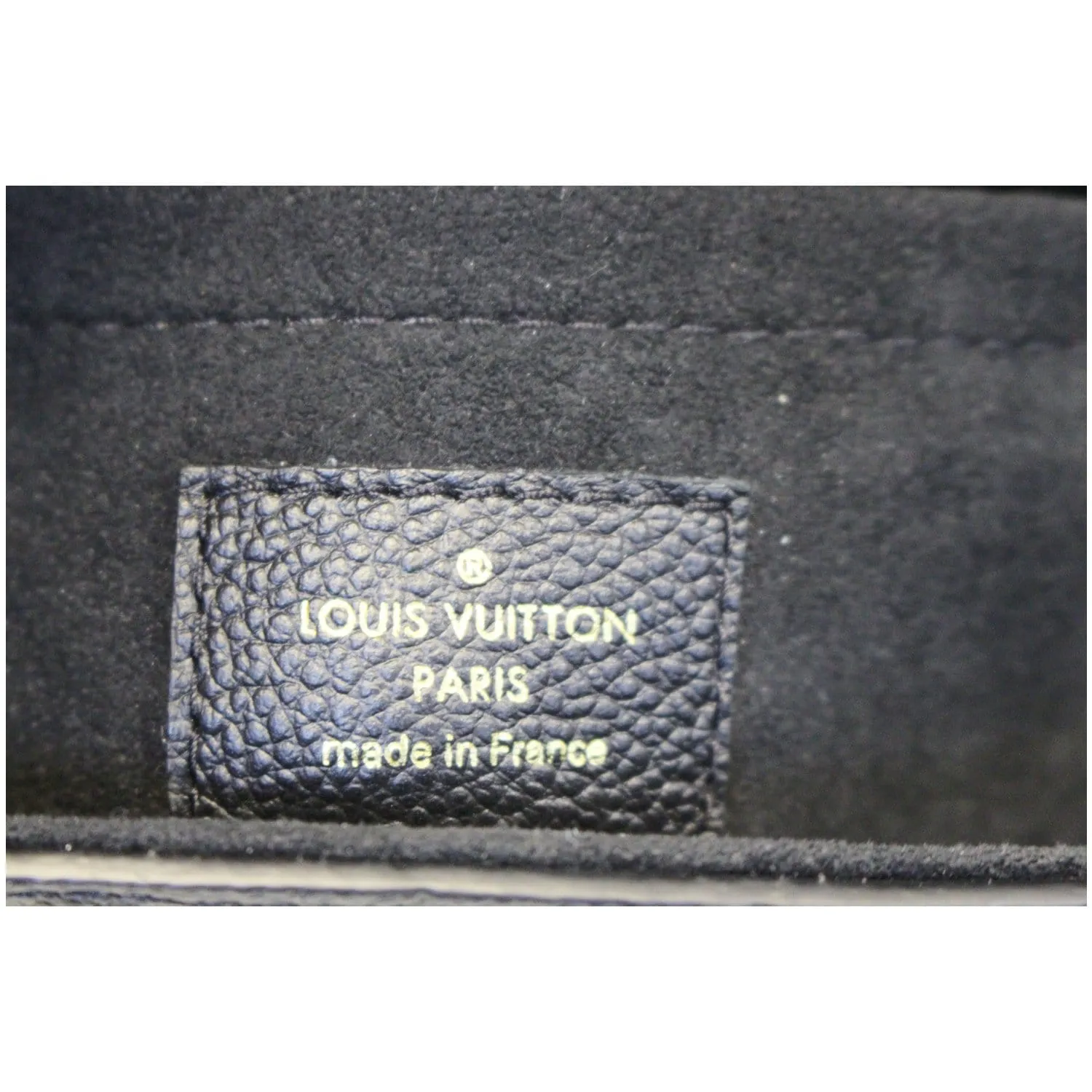 LOUIS VUITTON Saint Sulpice PM Empreinte Leather Crossbody Bag Noir
