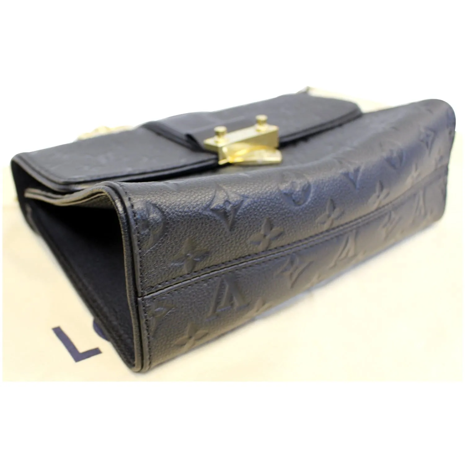 LOUIS VUITTON Saint Sulpice PM Empreinte Leather Crossbody Bag Noir
