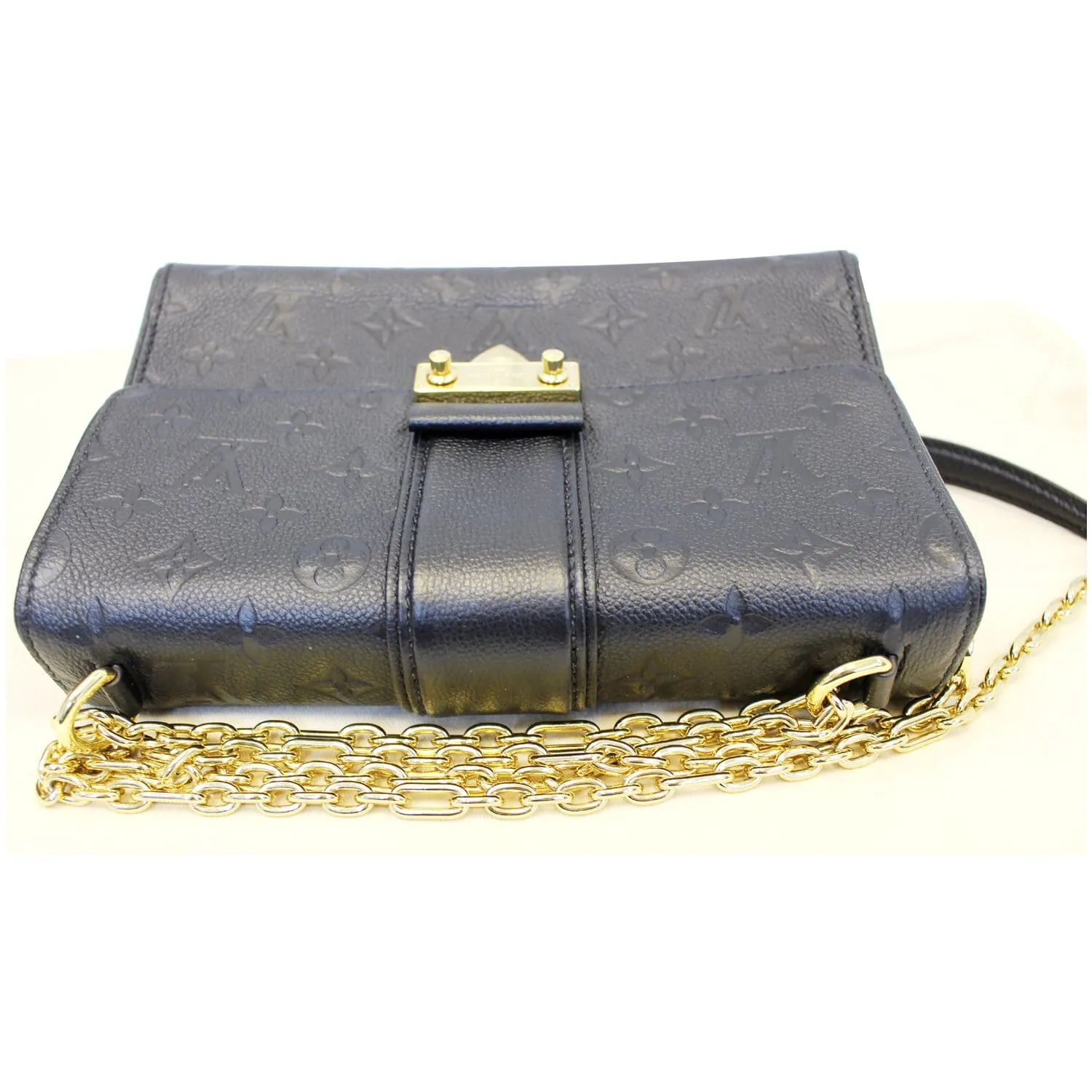 LOUIS VUITTON Saint Sulpice PM Empreinte Leather Crossbody Bag Noir