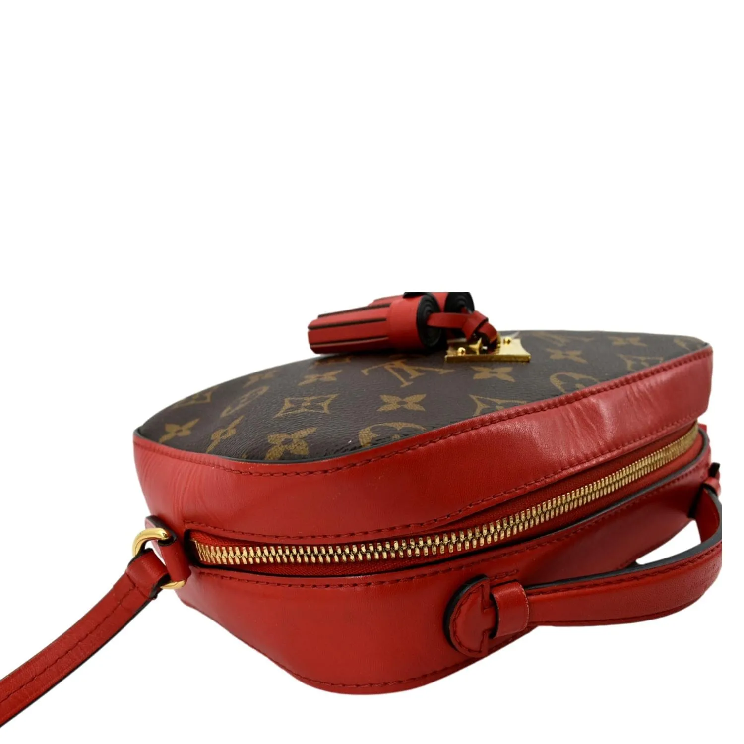 LOUIS VUITTON Saintonge Monogram Canvas Crossbody Bag Freesia
