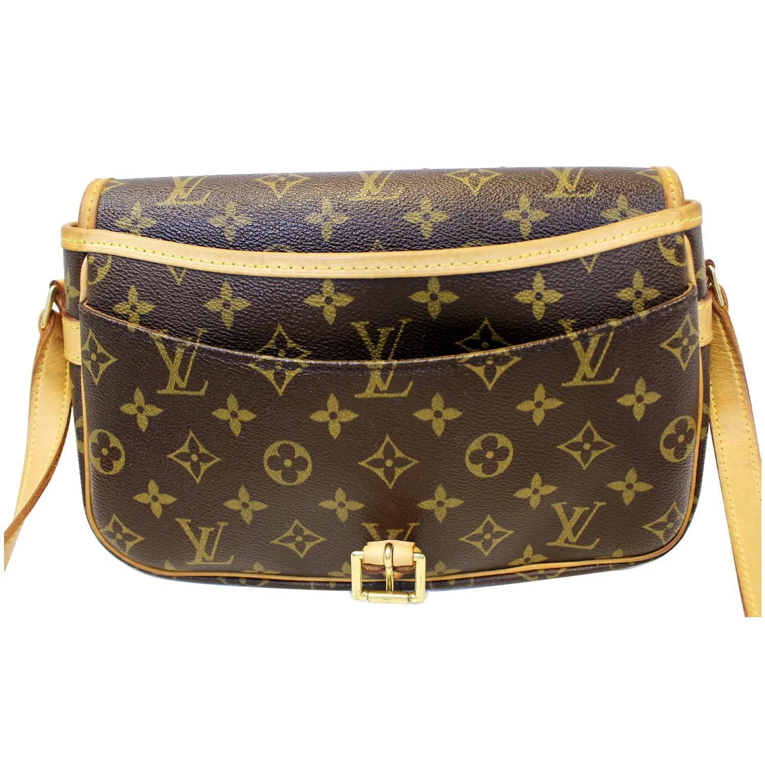 LOUIS VUITTON Sologne Monogram Canvas Shoulder Crossbody Bag Brown