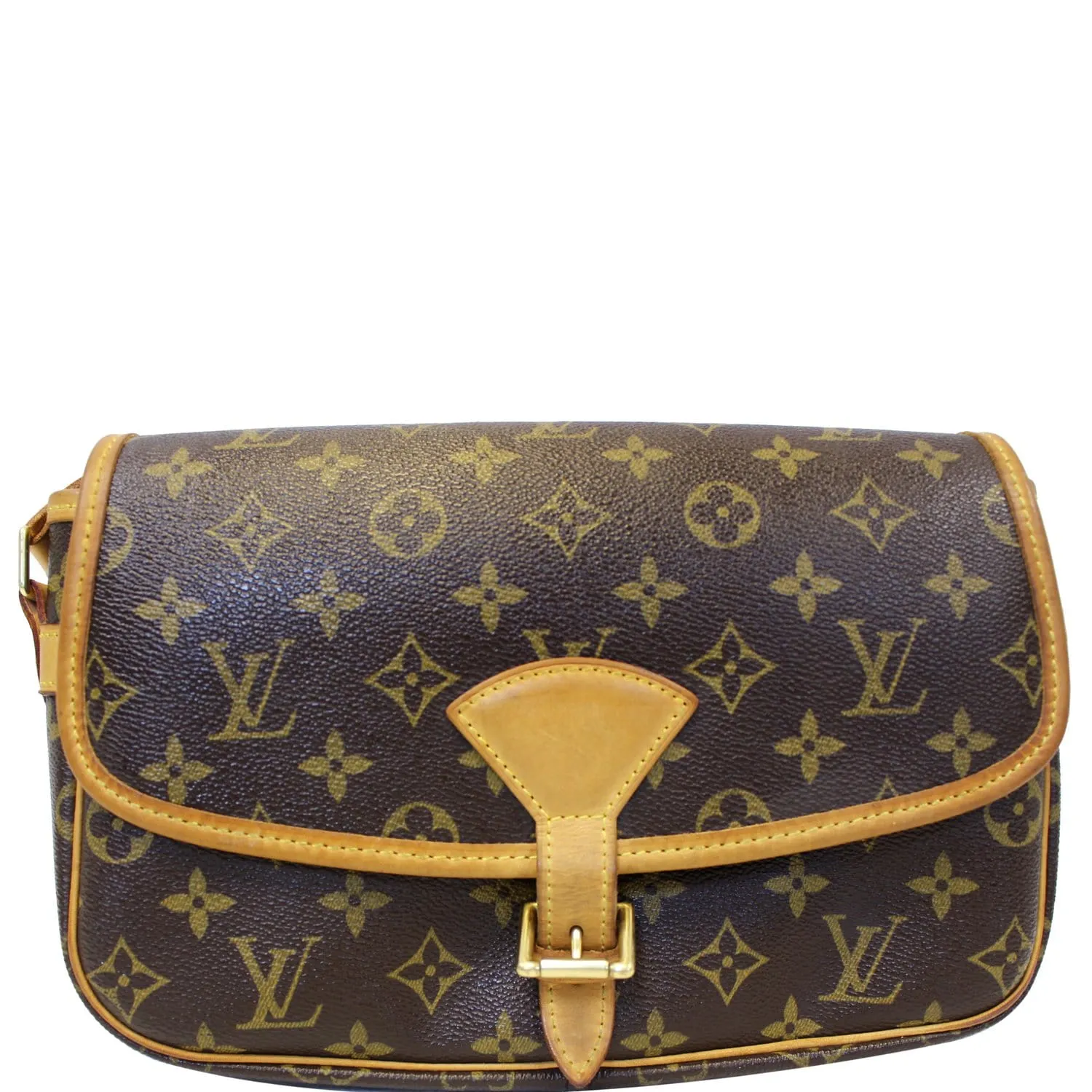 LOUIS VUITTON Sologne Monogram Canvas Shoulder Crossbody Bag Brown
