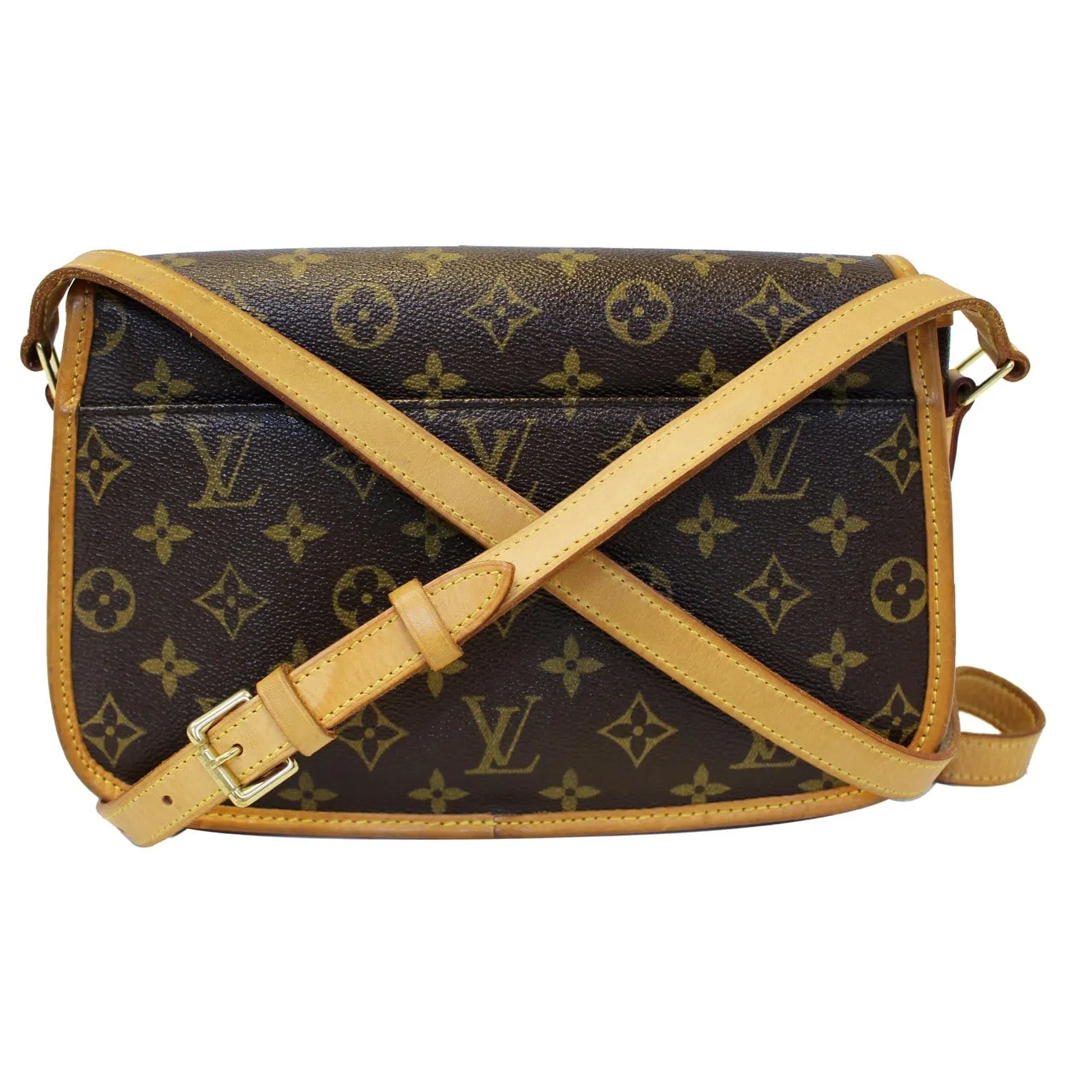 LOUIS VUITTON Sologne Monogram Canvas Shoulder Crossbody Bag Brown