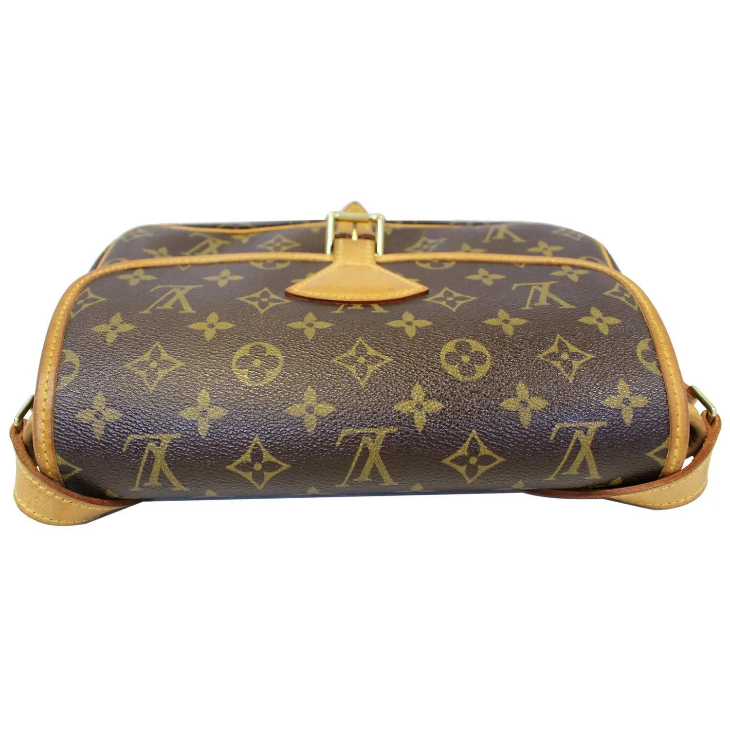 LOUIS VUITTON Sologne Monogram Canvas Shoulder Crossbody Bag Brown
