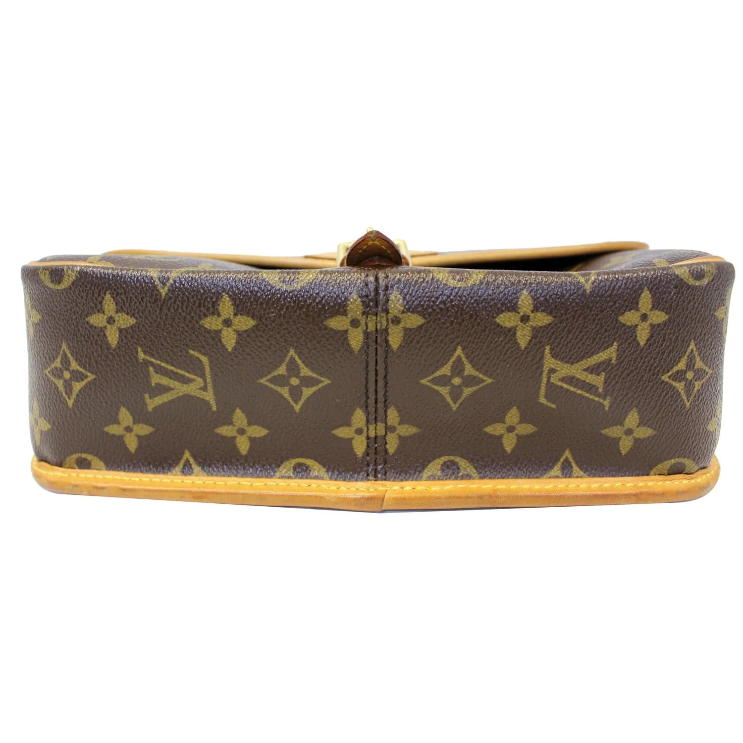 LOUIS VUITTON Sologne Monogram Canvas Shoulder Crossbody Bag Brown