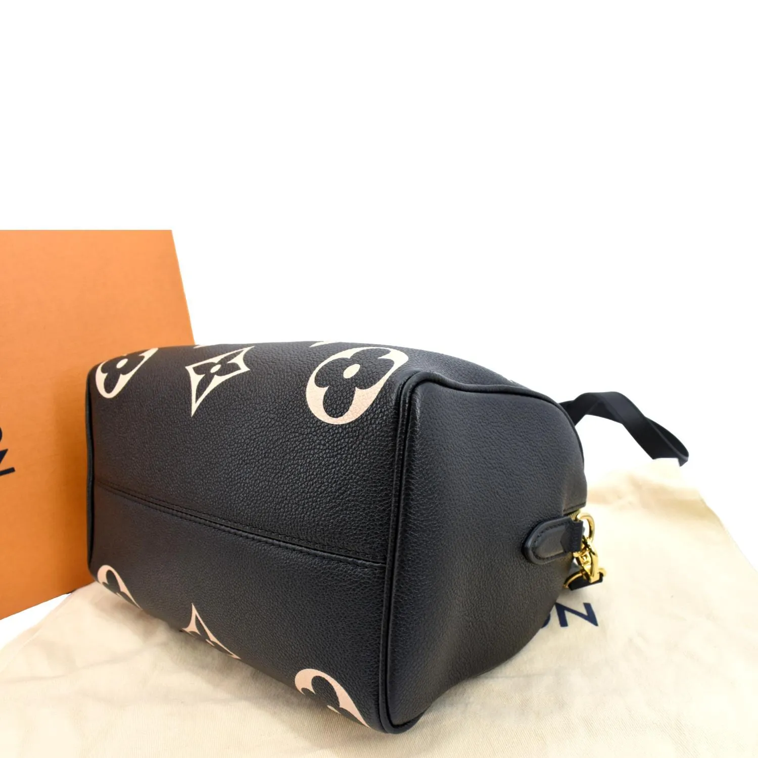 LOUIS VUITTON Speedy 25 Bandouliere Monogram Empreinte Crossbody Bag Bicolor