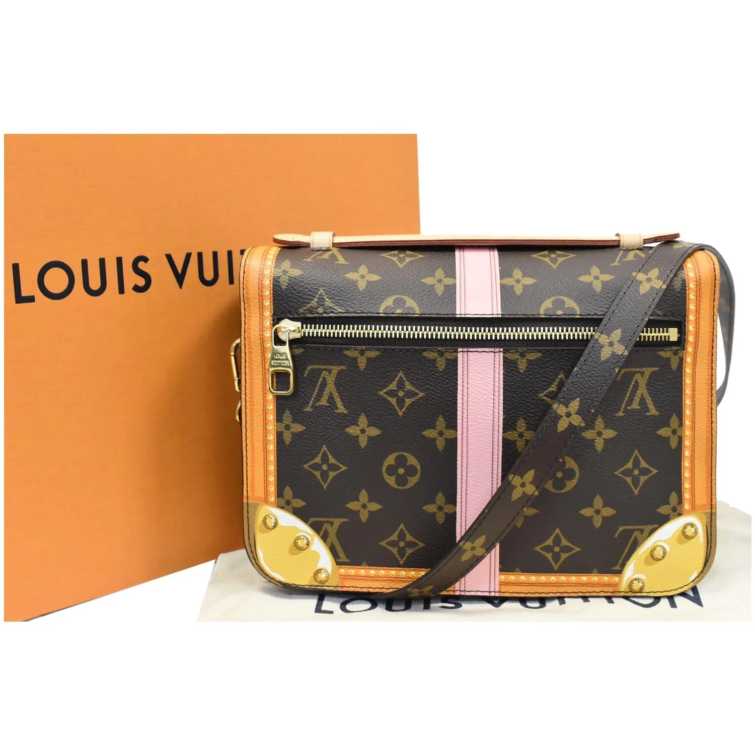 LOUIS VUITTON Summer Trunks Pochette Metis Monogram Crossbody Bag Brown - 25% OFF