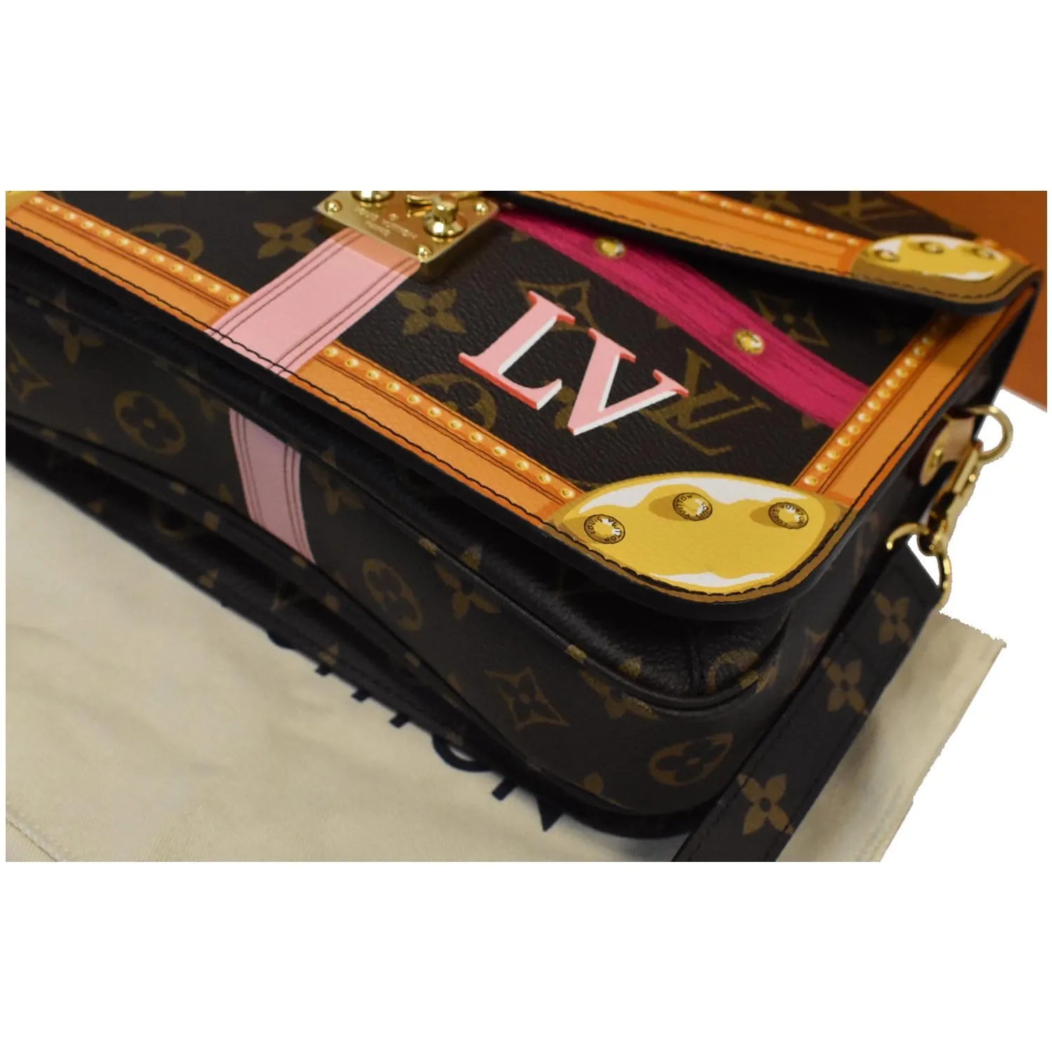 LOUIS VUITTON Summer Trunks Pochette Metis Monogram Crossbody Bag Brown - 25% OFF