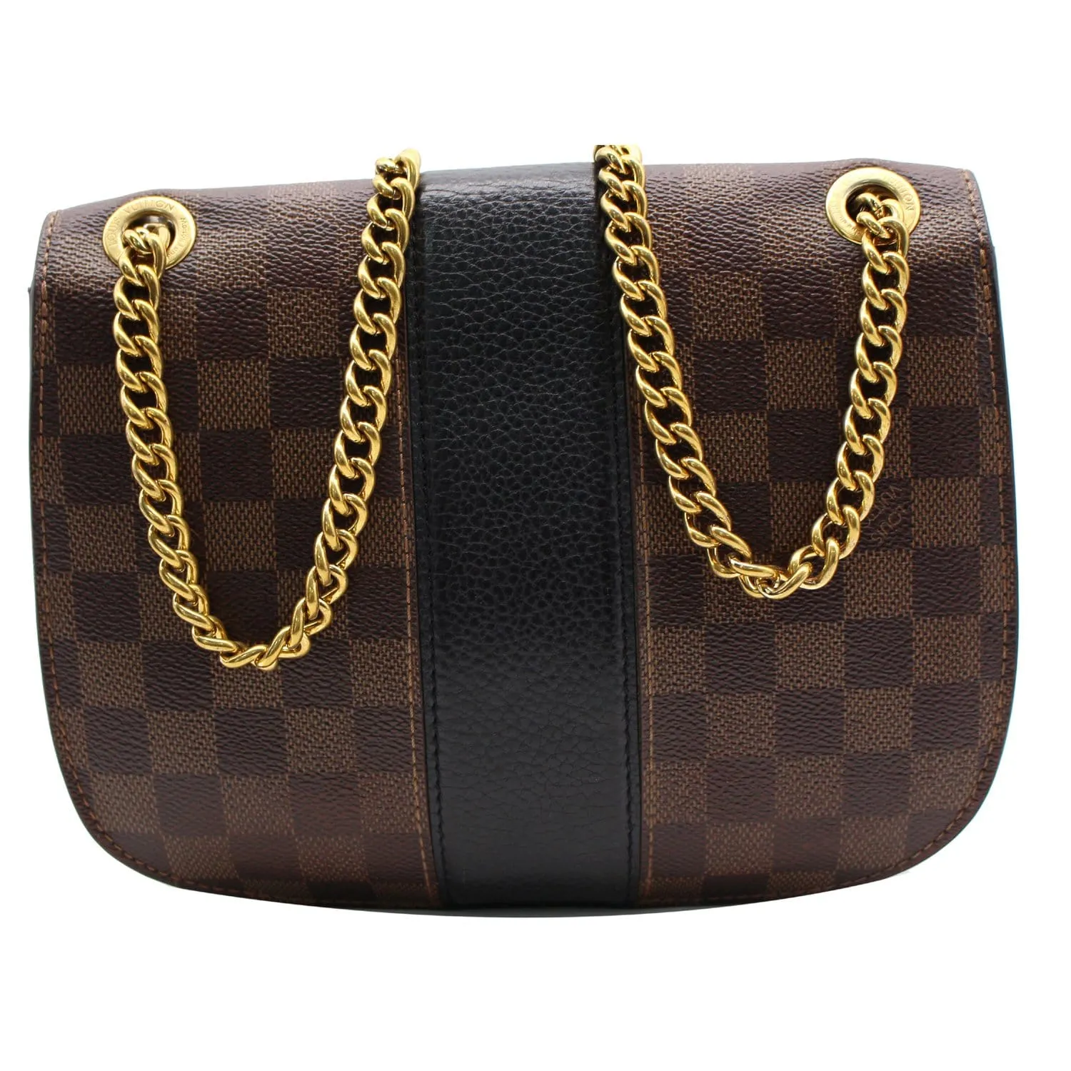 LOUIS VUITTON Wight Damier Ebene Crossbody Bag Black