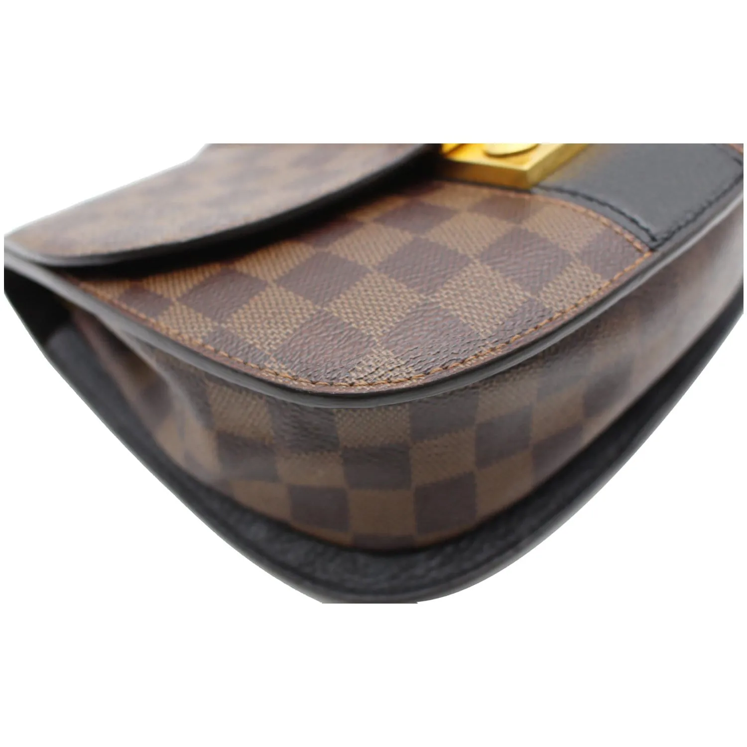 LOUIS VUITTON Wight Damier Ebene Crossbody Bag Black
