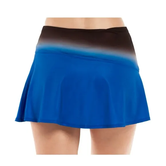 Lucky in Love Women's Neon Lights Skirt blue tennis skort run sz XL