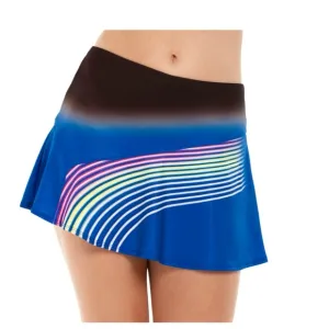 Lucky in Love Women's Neon Lights Skirt blue tennis skort run sz XL