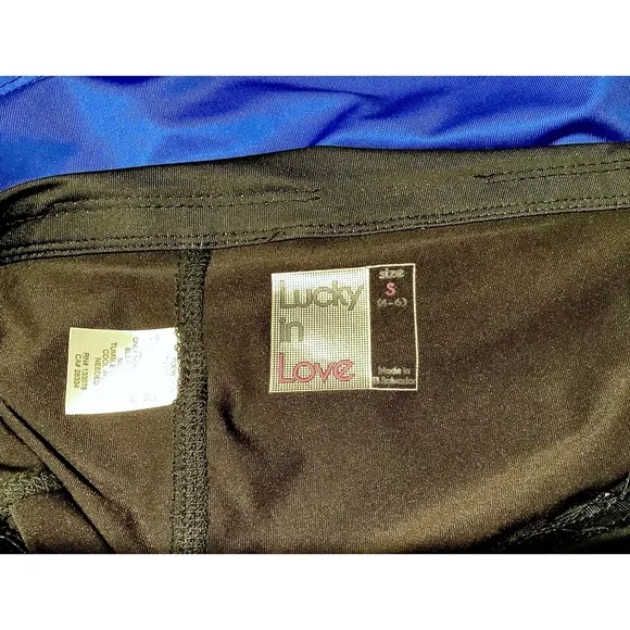 Lucky in Love Women's Neon Lights Skirt blue tennis skort run sz XL
