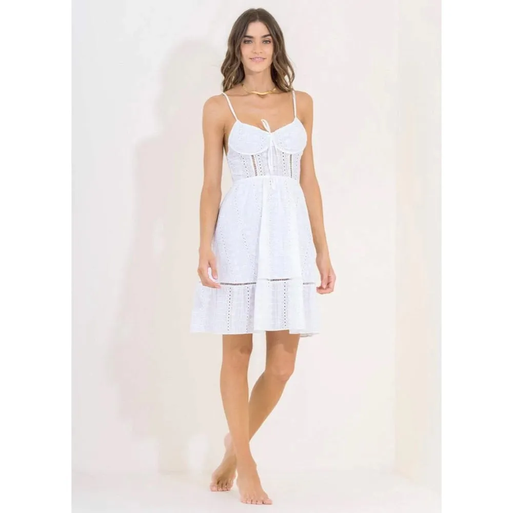 MAAJI WHITE QUARTZ KAMALA SHORT DRESS