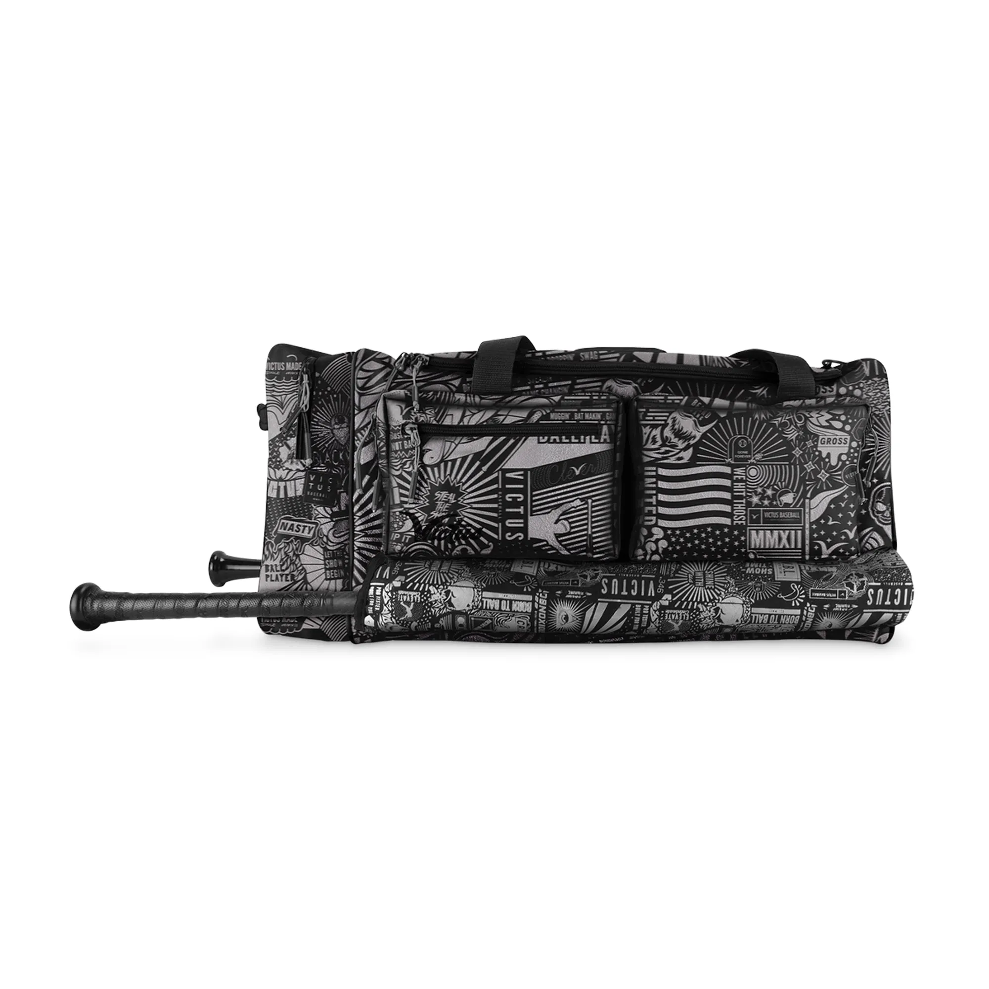 Maleta Beisbol Softbol Victus Box Duffel Negro ADULTO