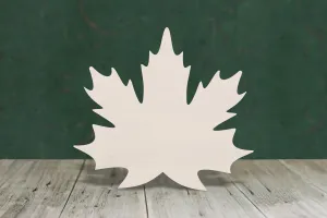 Maple leaf wooden craft blank - plywood
