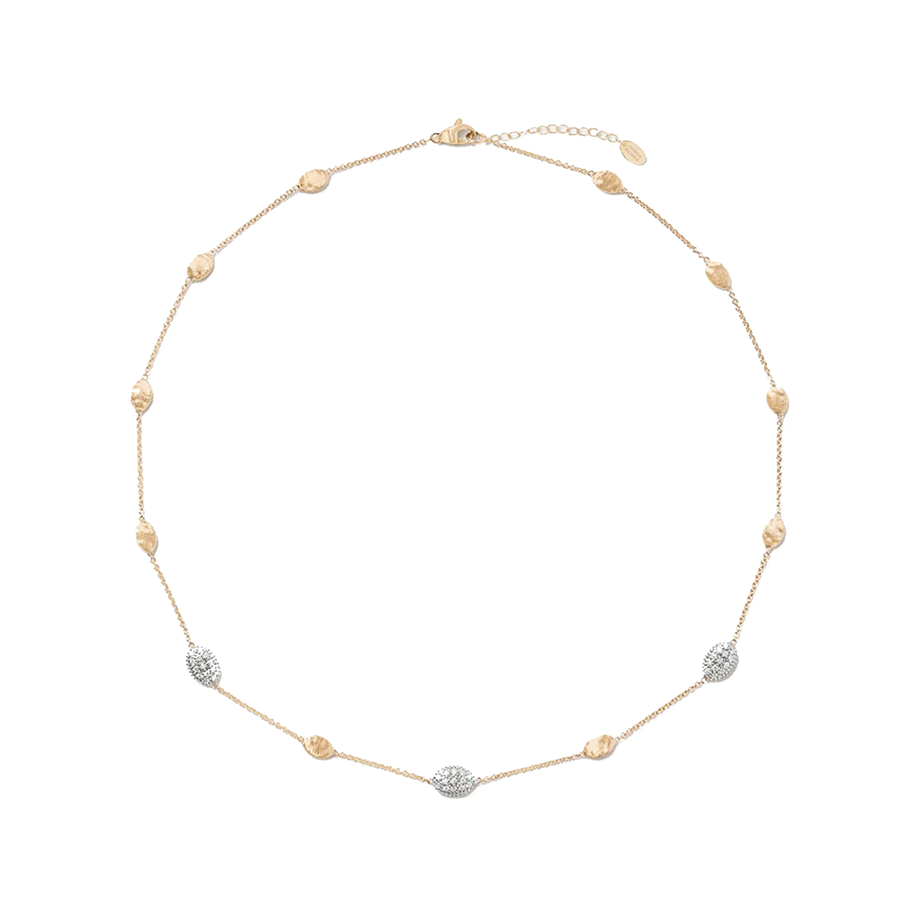 Marco Bicego 18K Yellow Gold & Diamond Bean Necklace
