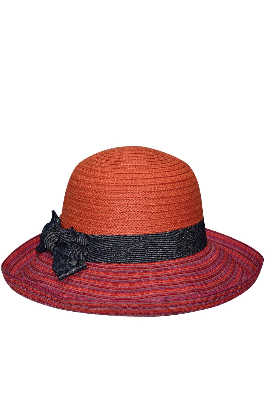 Marevita Orange Straw Beach Hat