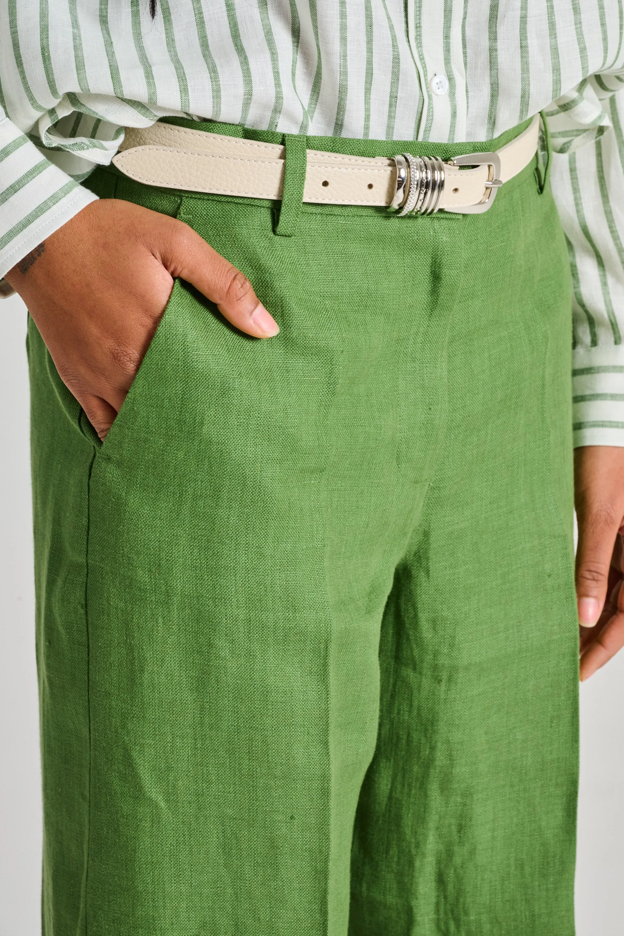 Max Mara Weekend Pantalone Verde Donna