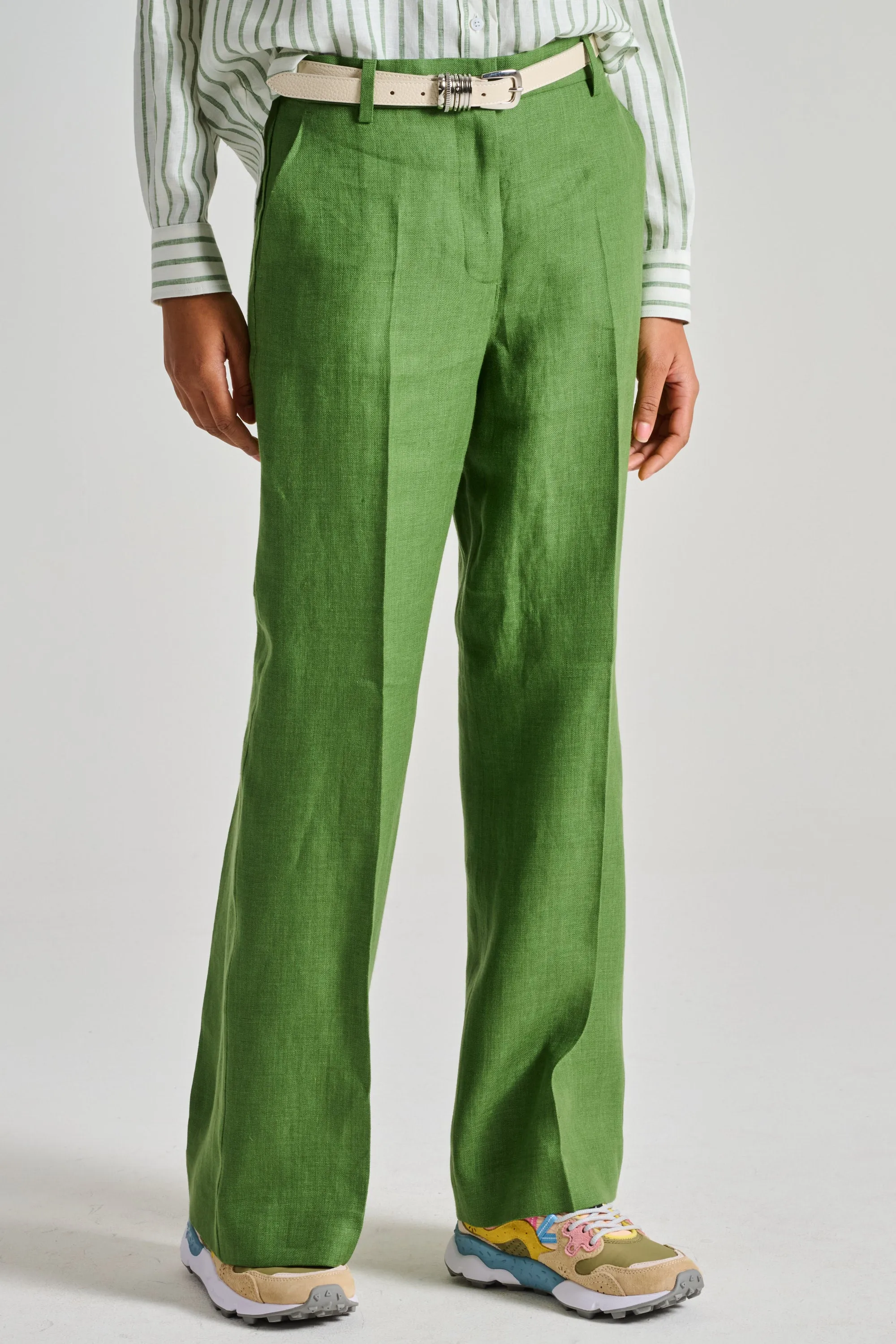 Max Mara Weekend Pantalone Verde Donna